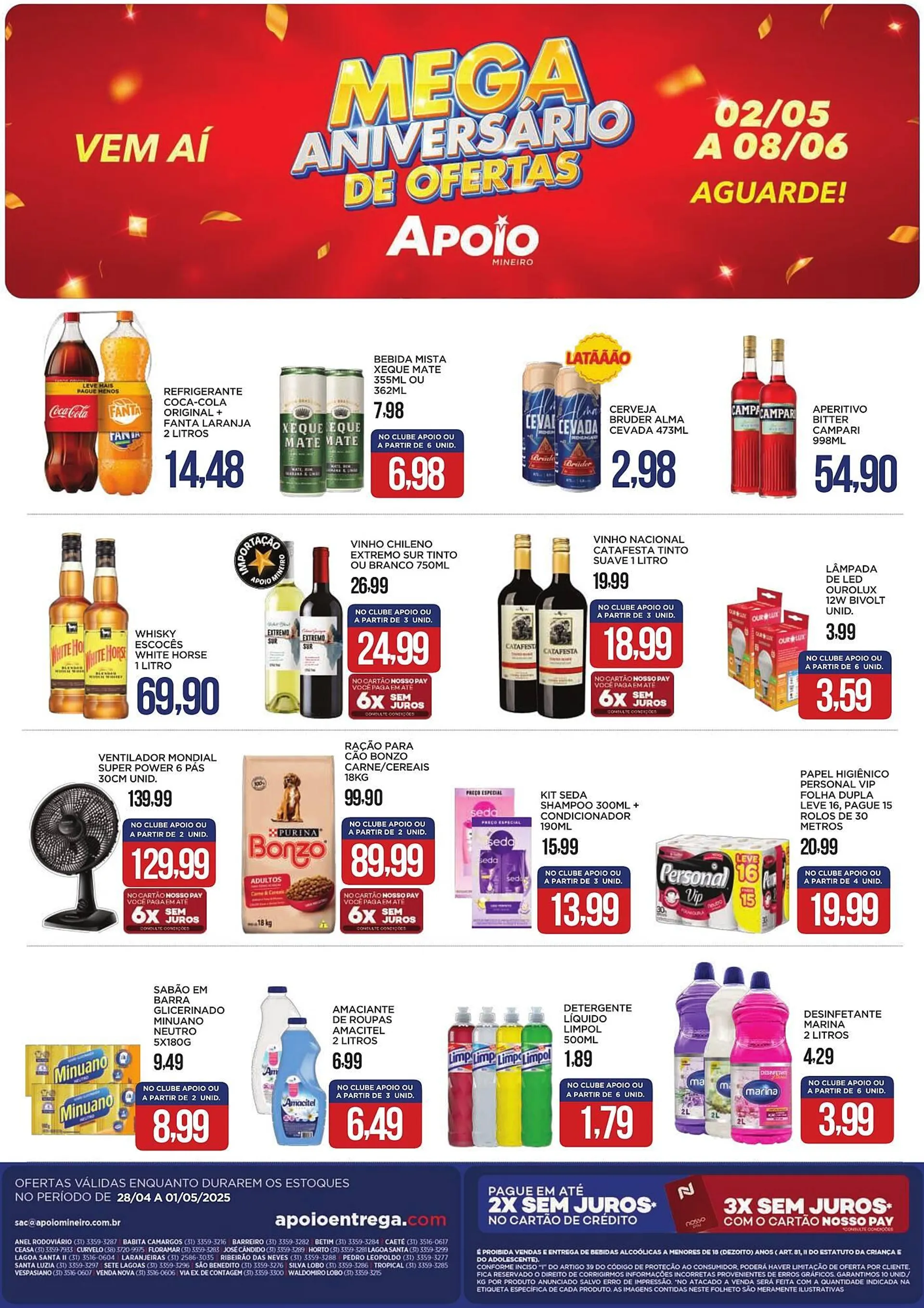 Encarte de Catálogo Apoio Mineiro 28 de abril até 1 de maio 2025 - Pagina 2