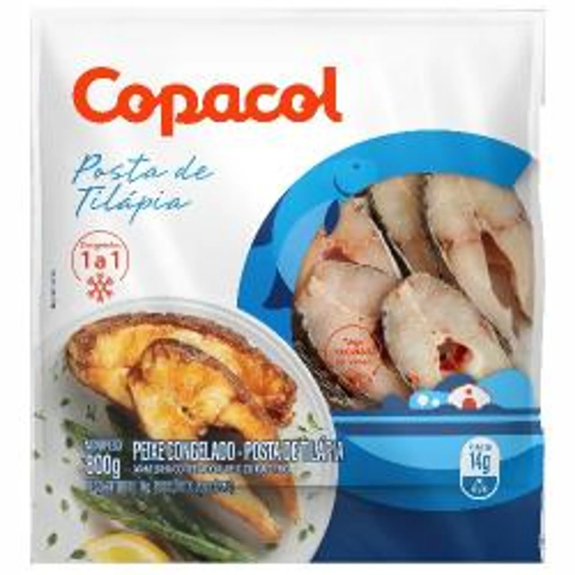 Peixe Posta Tilapia Copacol Pc 800g