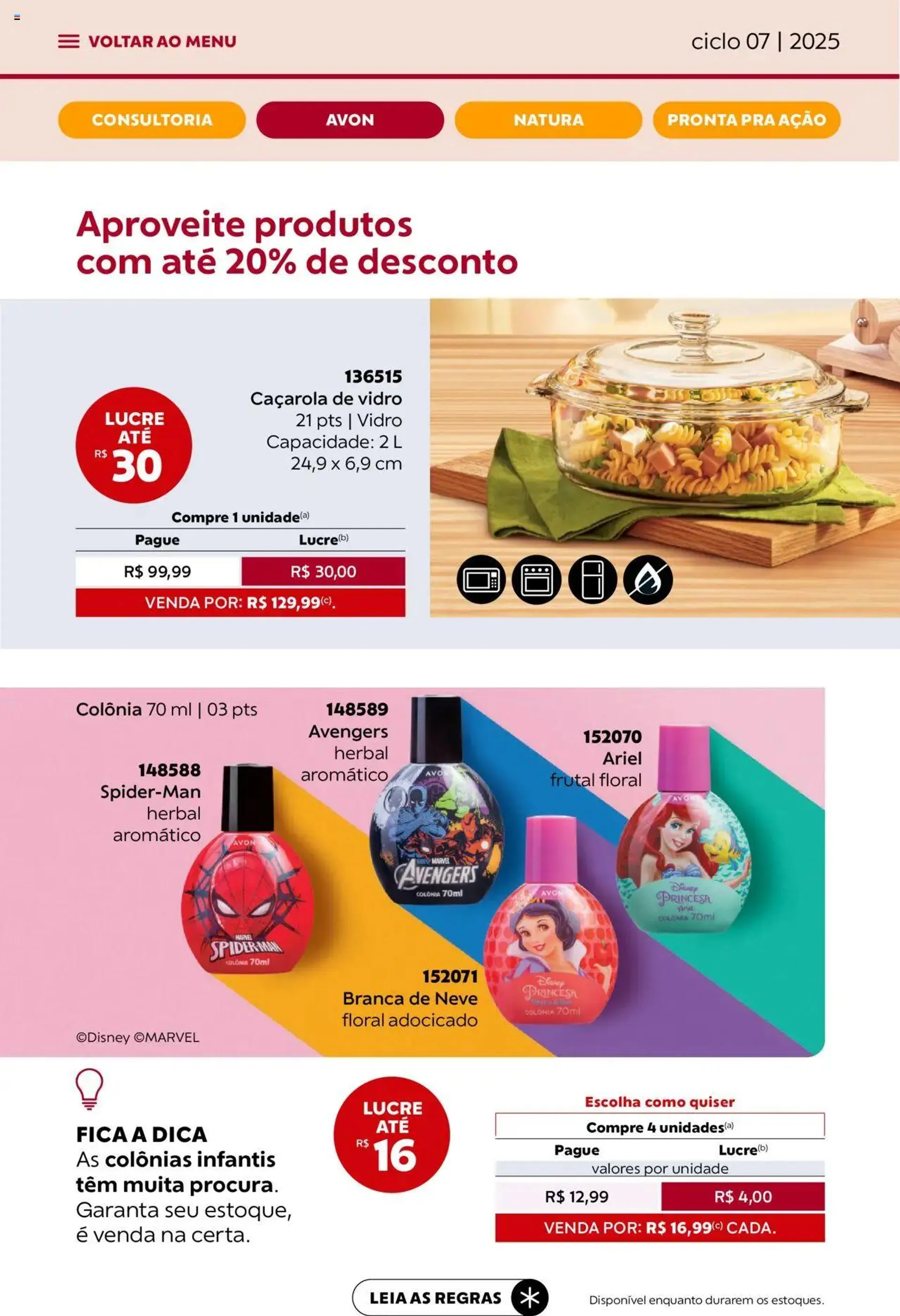 Encarte de Avon - Campanha 07: Minha Consultoria 3 de abril até 1 de maio 2025 - Pagina 40