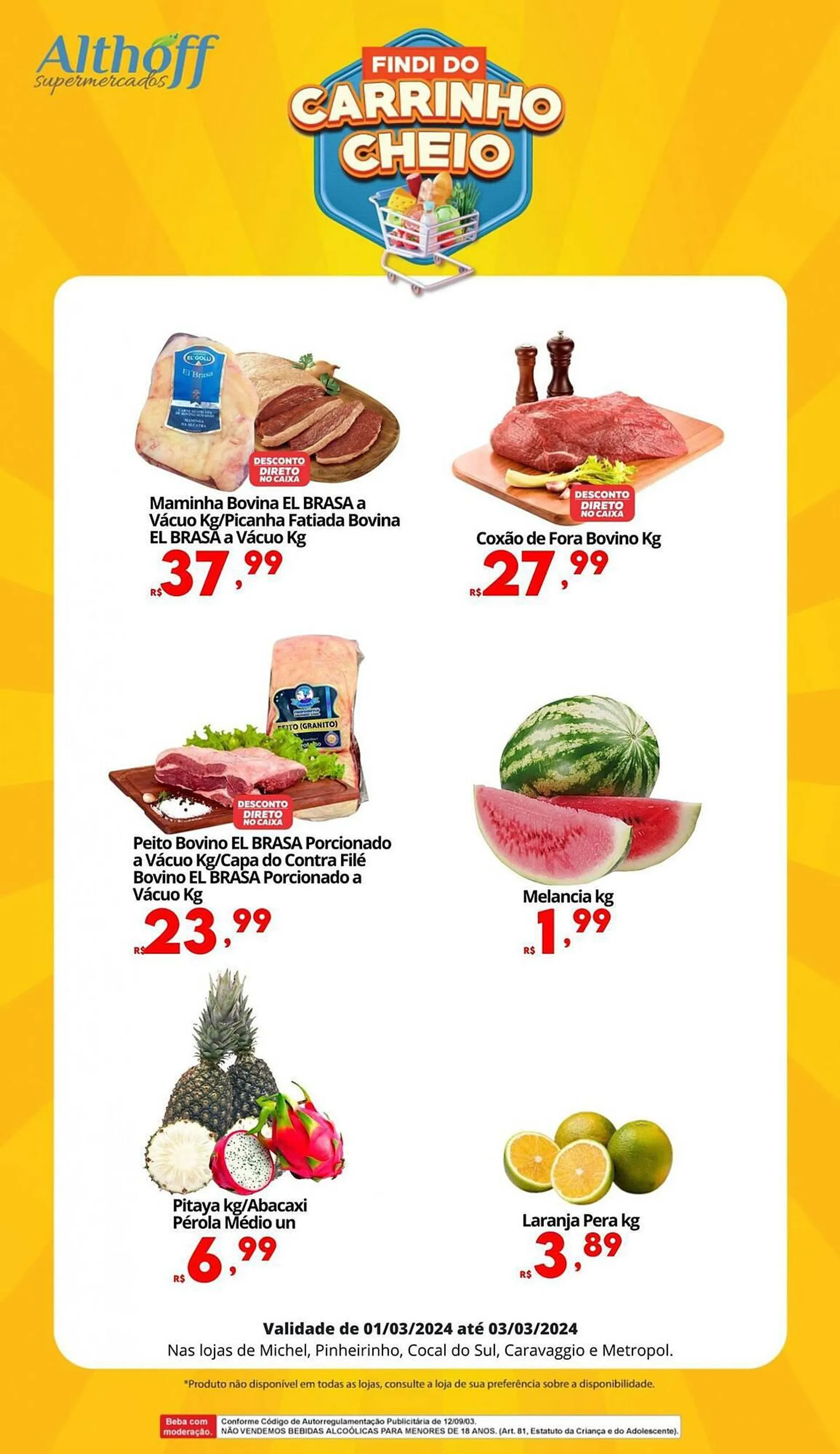 Encarte de Catálogo Althoff Supermercados 1 de março até 3 de março 2024 - Pagina 