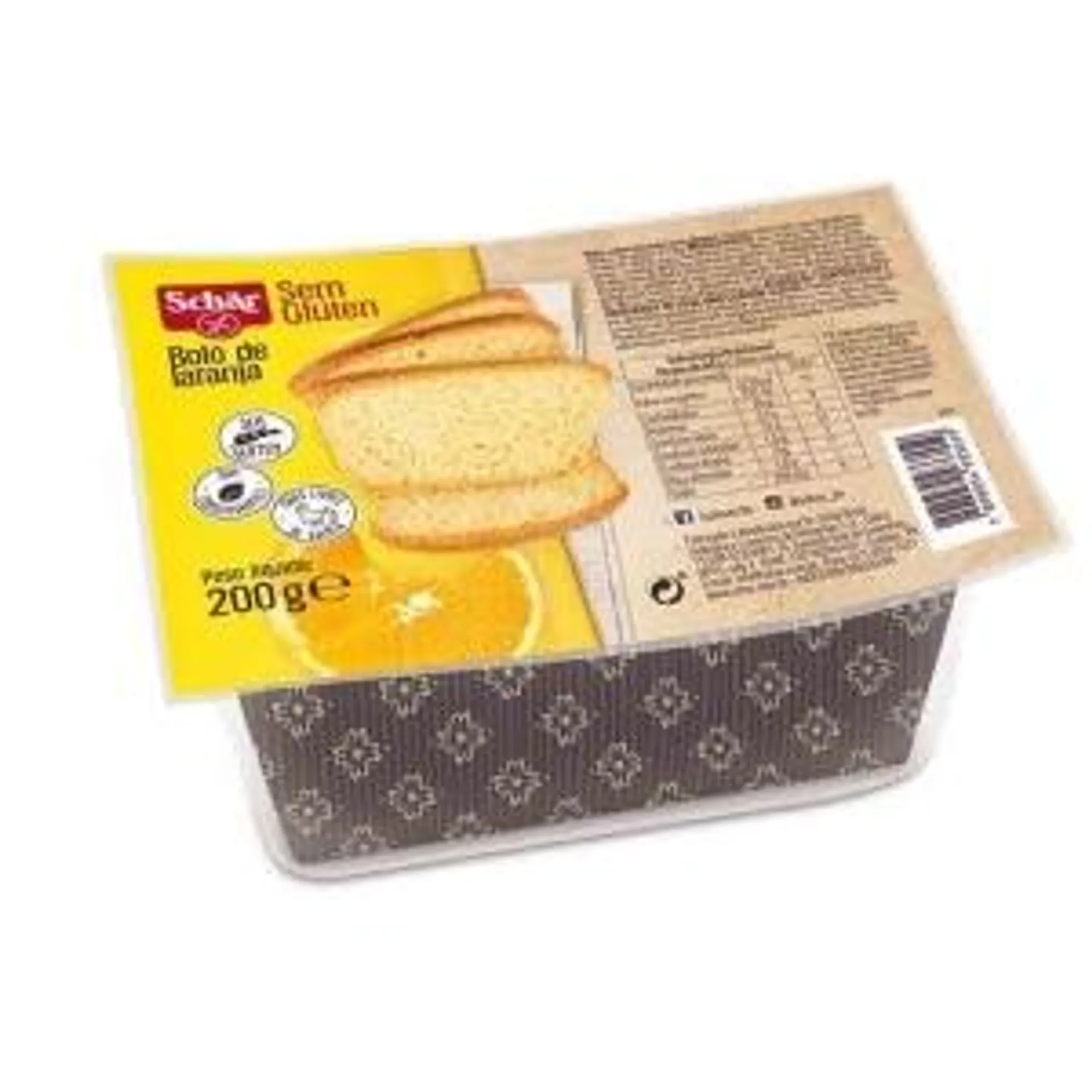 Bolo de Laranja Sem Glúten Schar 200g