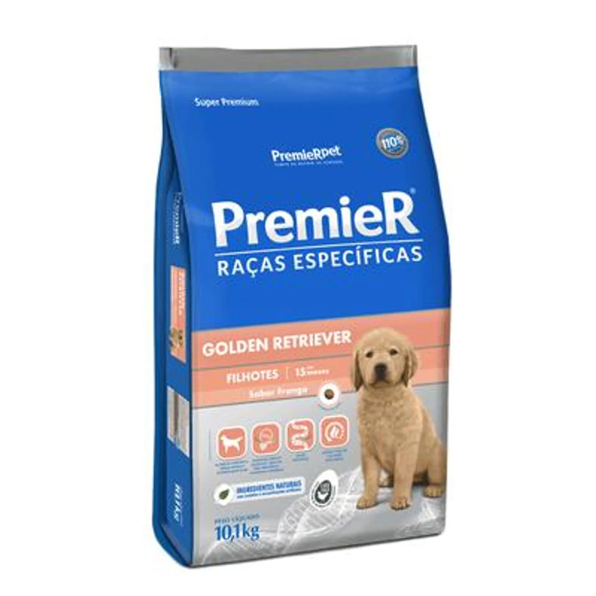 Ração Premier Raças Específicas Golden Retriever Filhotes Sabor Frango 10,1 kg