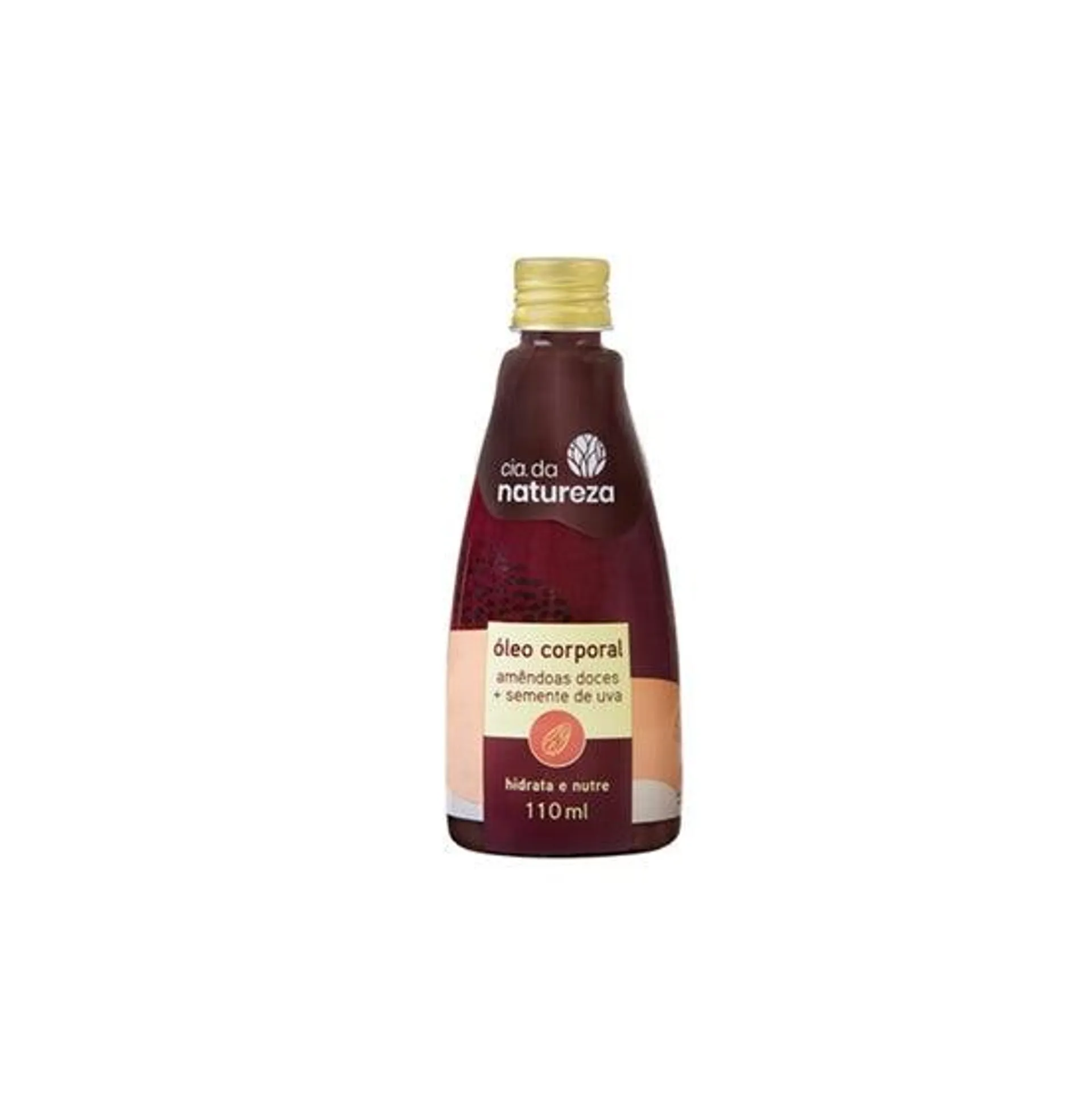 Óleo Corporal Cia Da Natureza Amêndoas e Semente De Uva 110ml