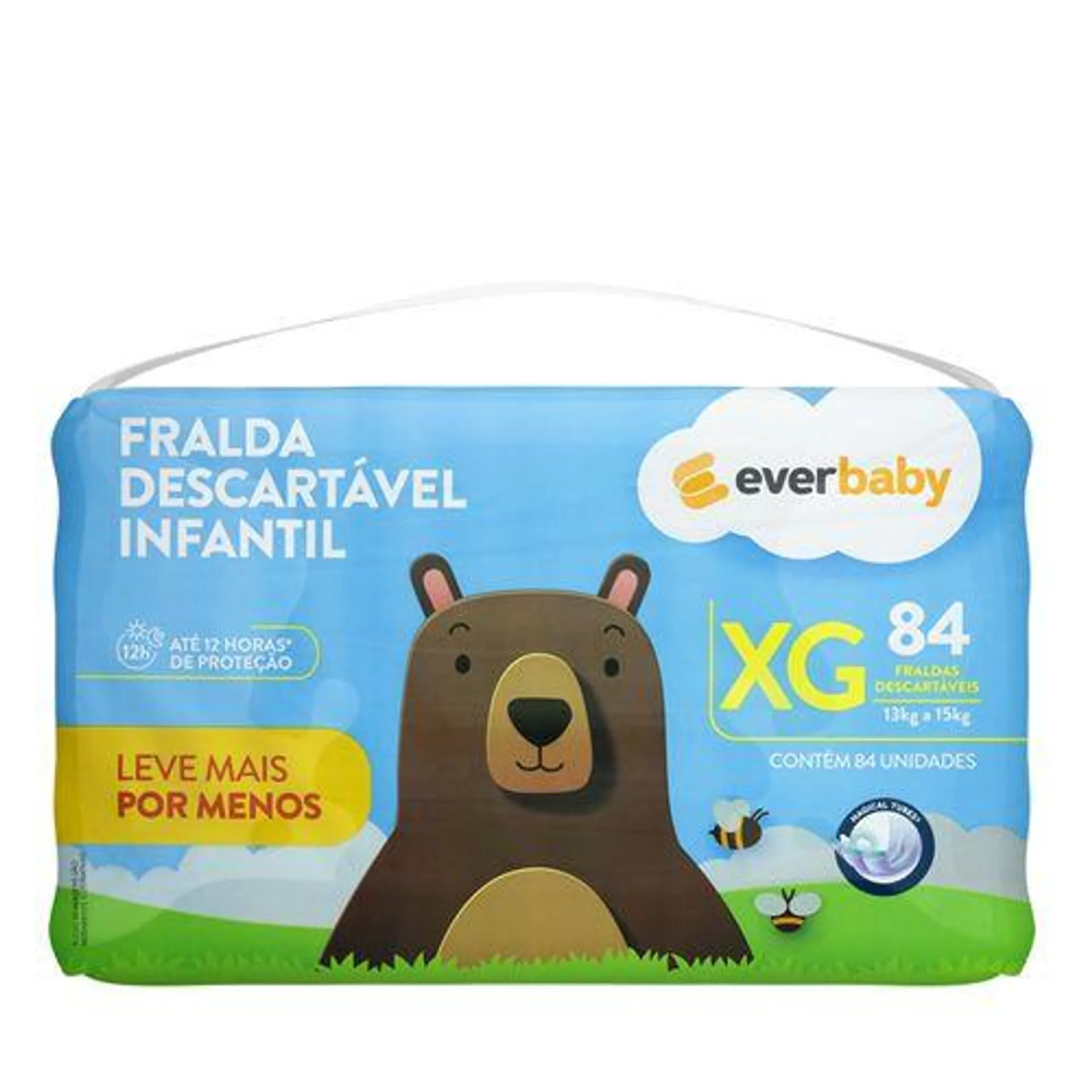 Fralda Descartável Infantil Ever Baby XG 84 Unidades