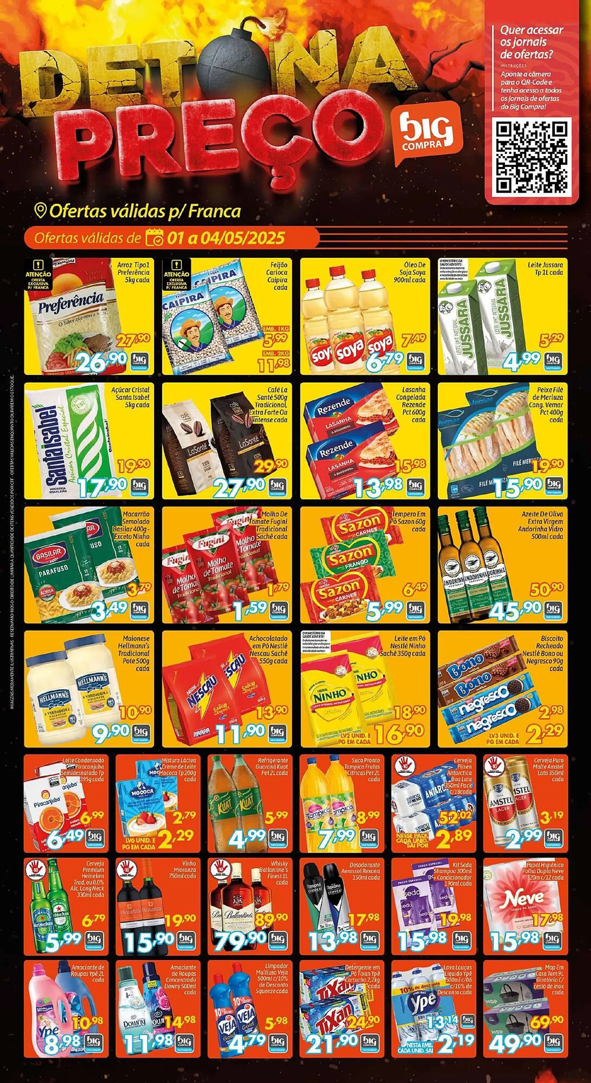 Encarte de Catálogo Supermercados Big Compra 1 de maio até 4 de maio 2025 - Pagina 1