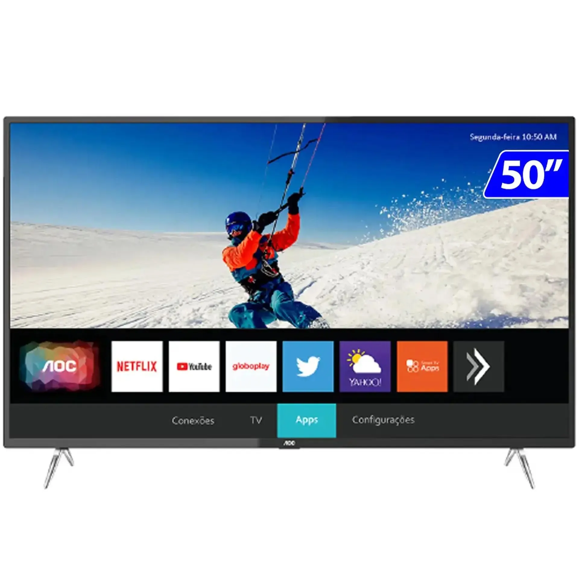 Smart TV AOC LED 50" 4K Wi-Fi HDR Sleep Timer HDMI USB 50U6295