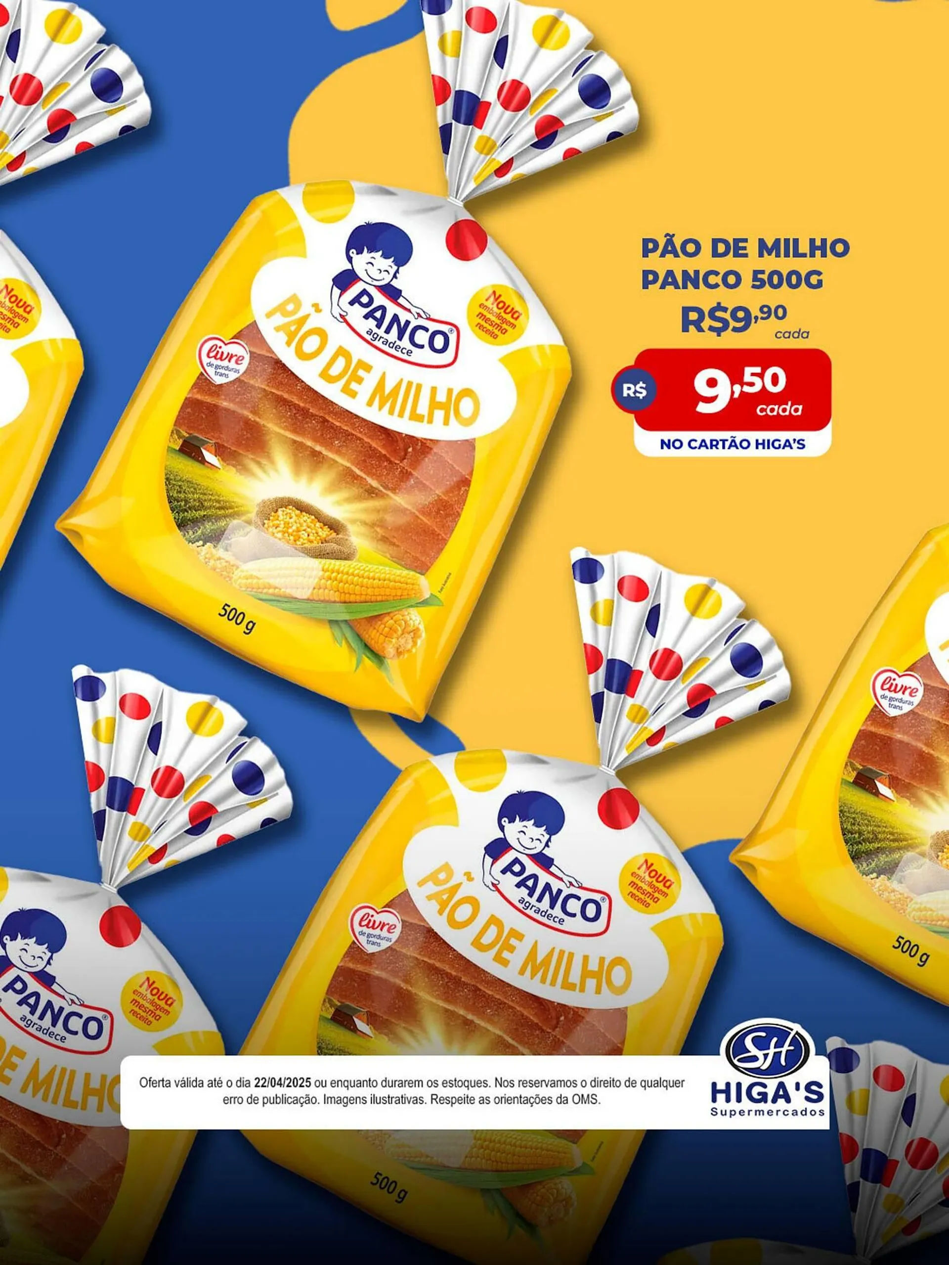 Encarte de Catálogo Higa's Supermercado 18 de abril até 22 de abril 2025 - Pagina 1