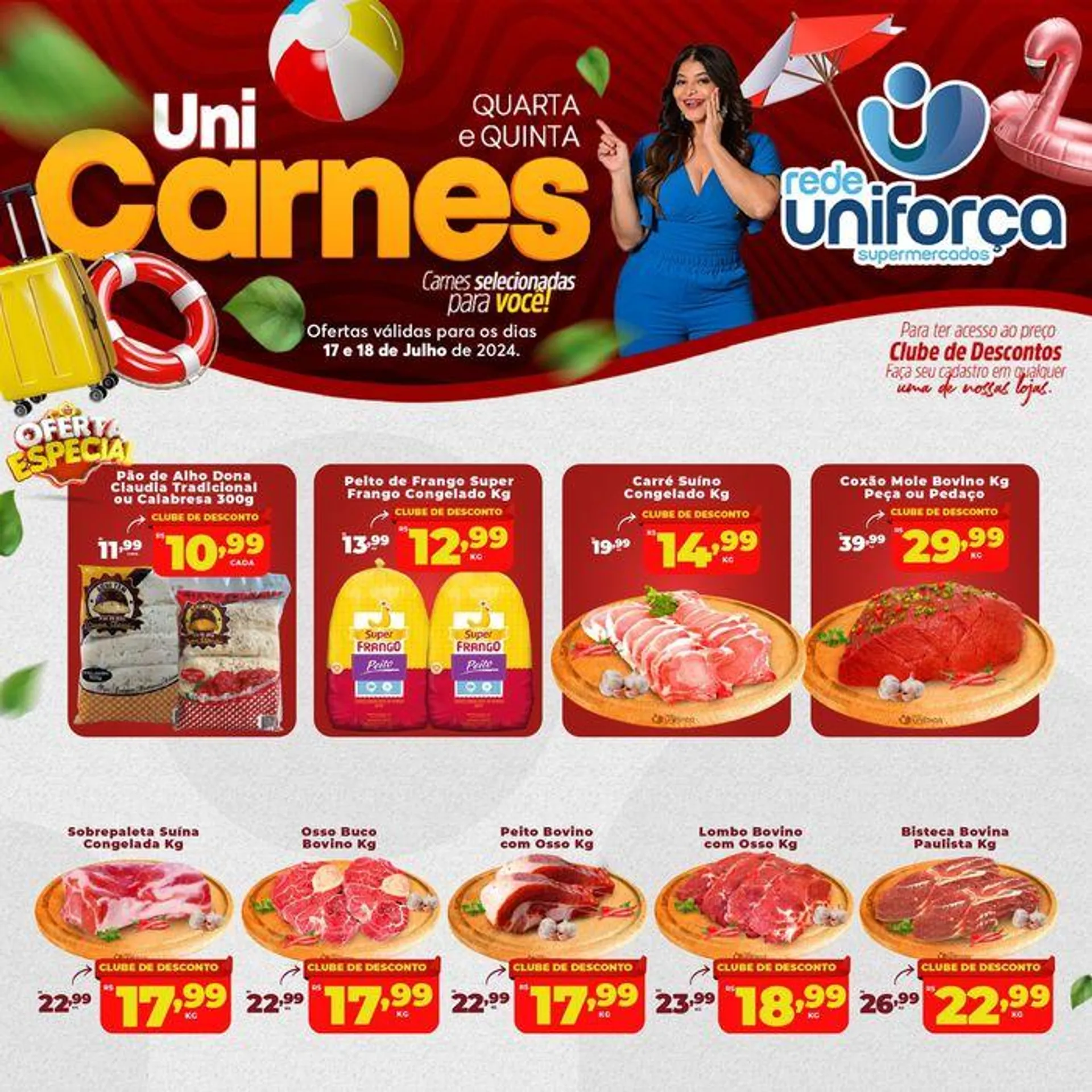 Encarte de Uni Carnes Quarta E Quinta 17 de julho até 18 de julho 2024 - Pagina 1