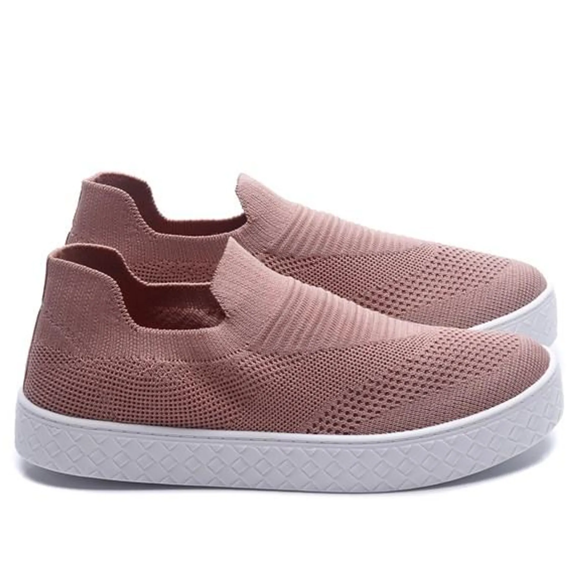 Tênis Slip On Moleca Knit Feminino 5712. 328