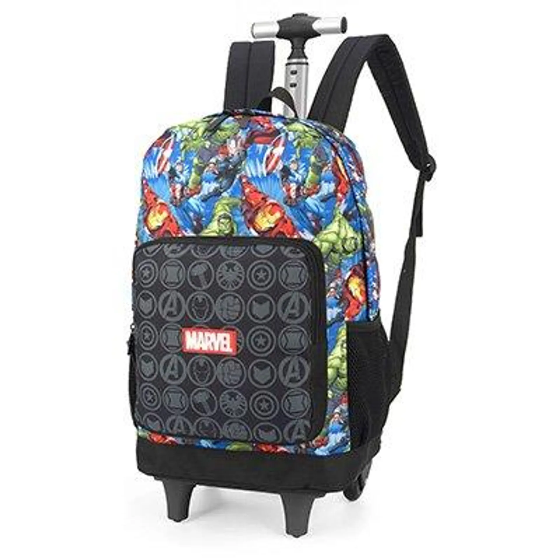 Mochila Infantil com rodas Marvel Vingadores - Avengers em Poliéster Luxcel - PT 1 UN