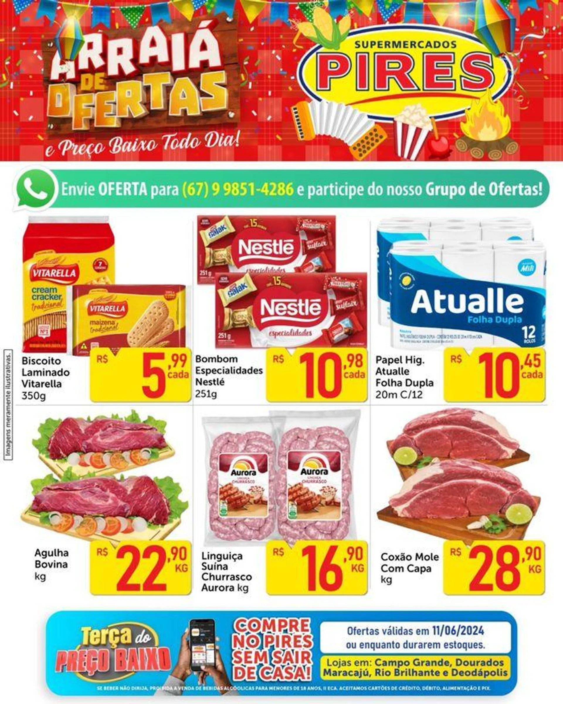 Encarte de Arraiá de ofertas 11 de junho até 11 de junho 2024 - Pagina 1