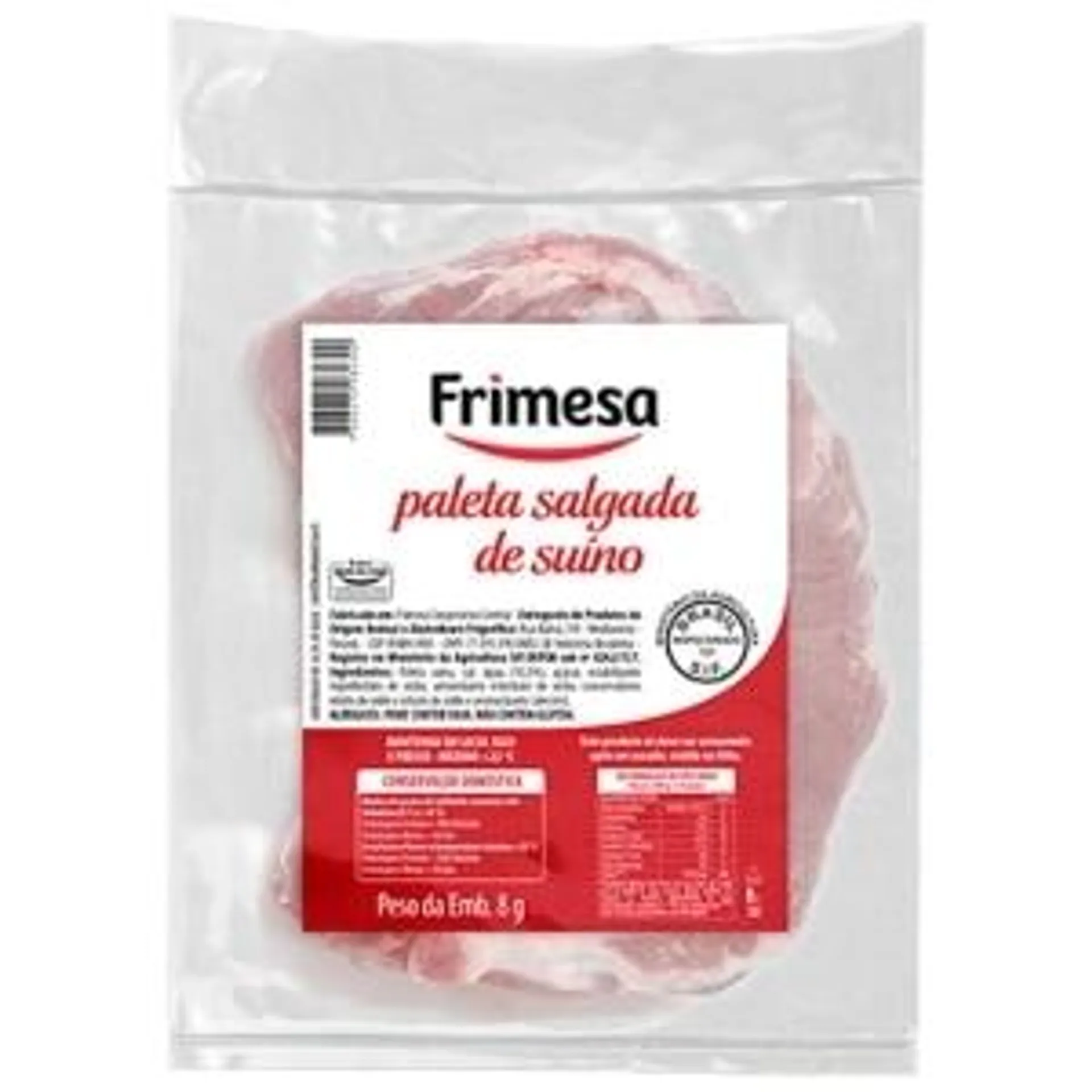 Paleta Suína Frimesa Salgada Porcionado 400g