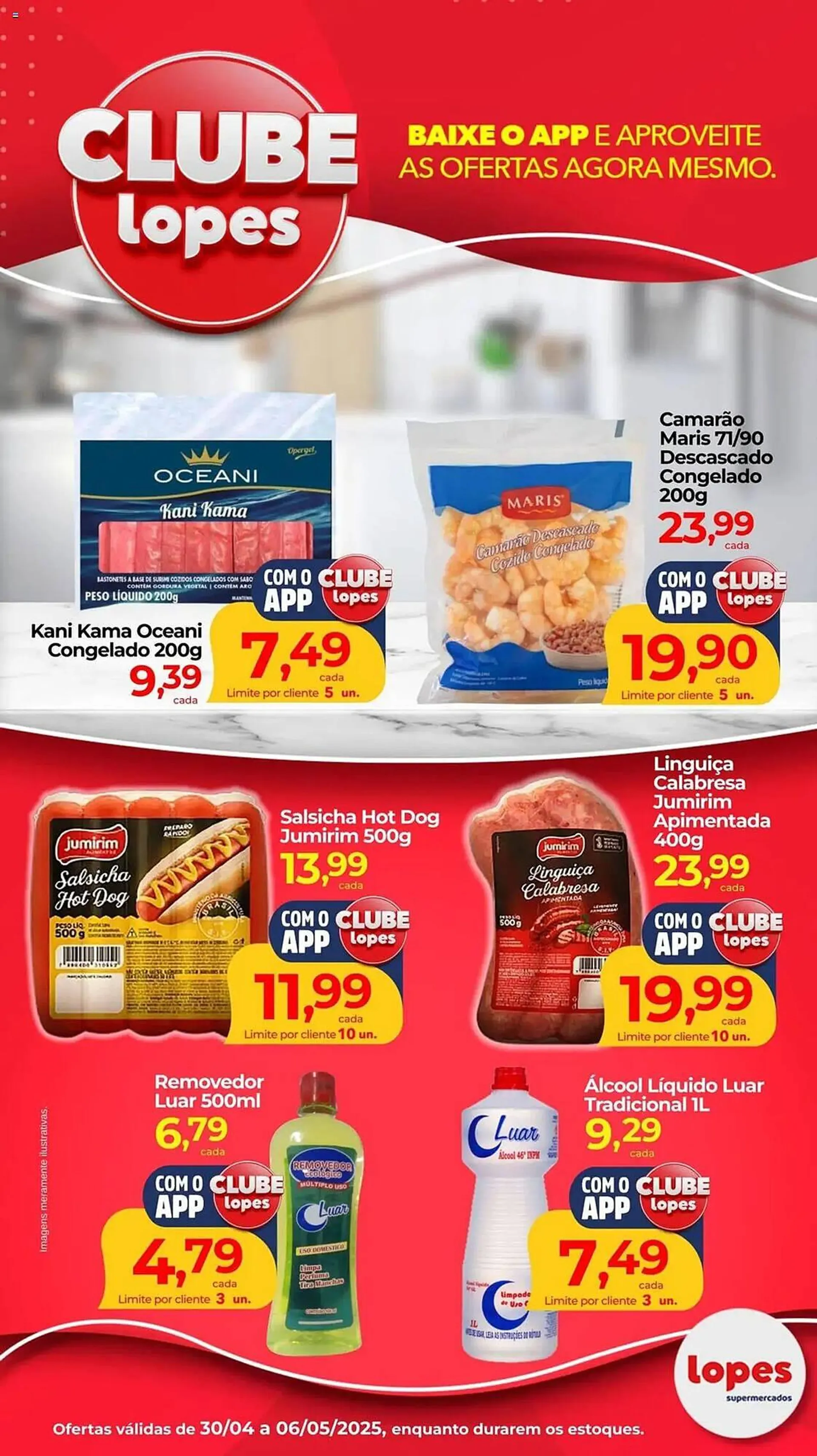 Encarte de Catálogo Lopes Supermercados 30 de abril até 6 de maio 2025 - Pagina 1