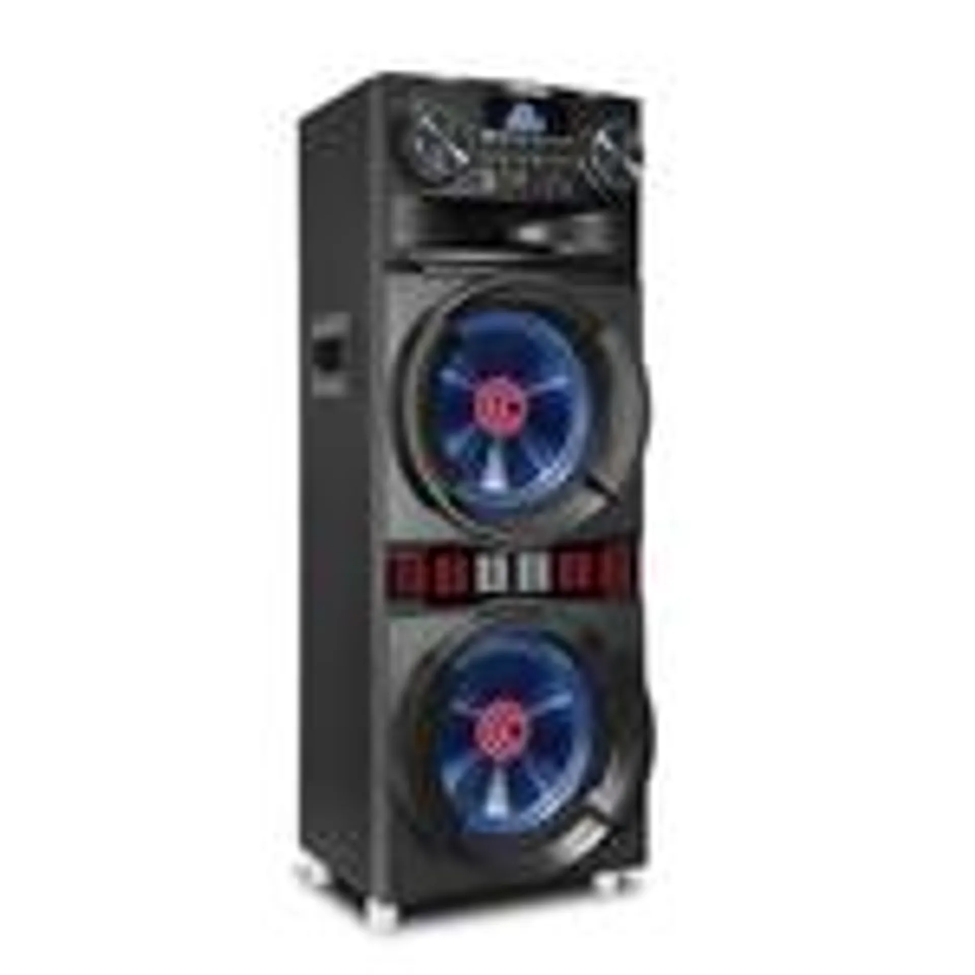 Caixa de Som Gradiente Amplificada 1300W 2 Woofers Bluetooth USB GCA310