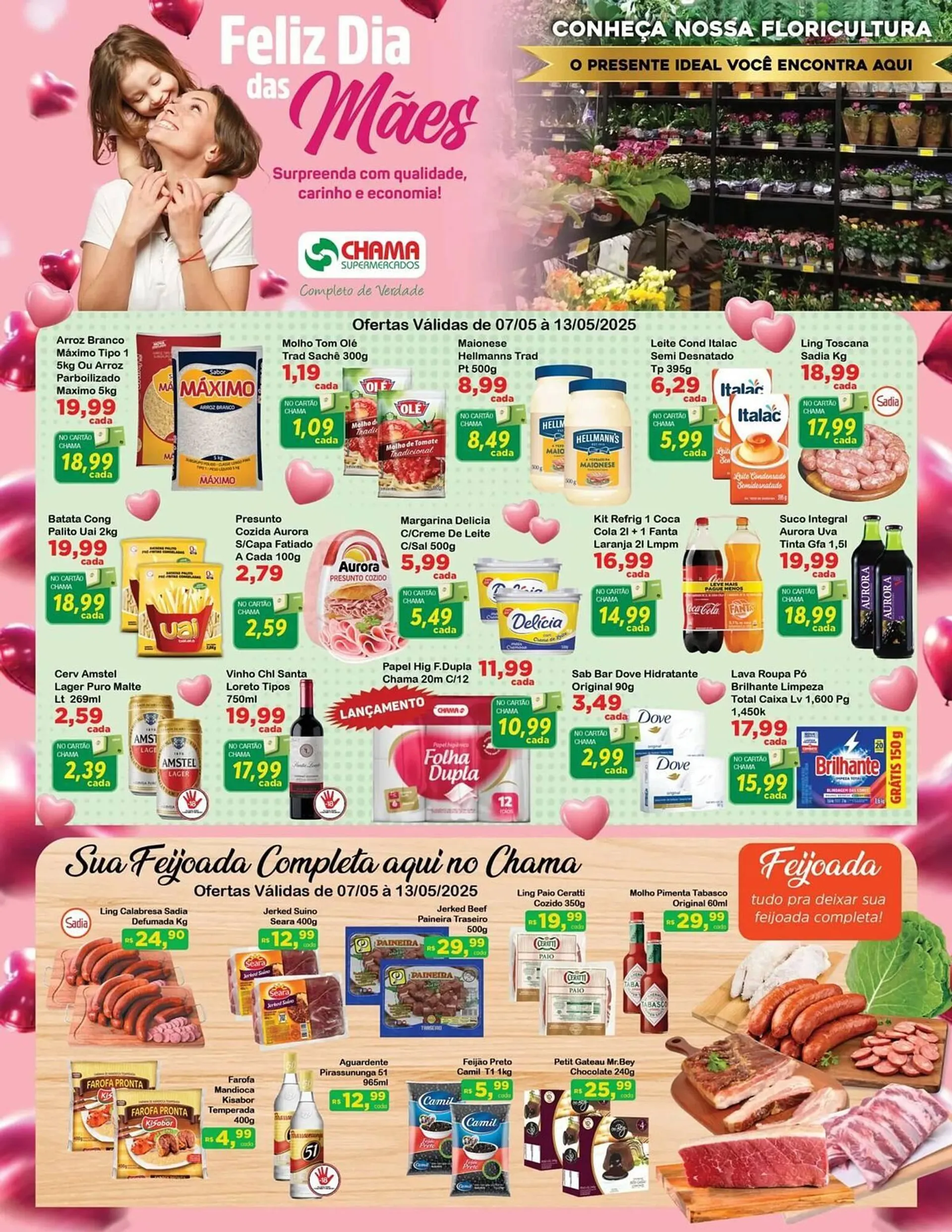 Encarte de Catálogo Chama Supermercados 7 de maio até 13 de maio 2025 - Pagina 1
