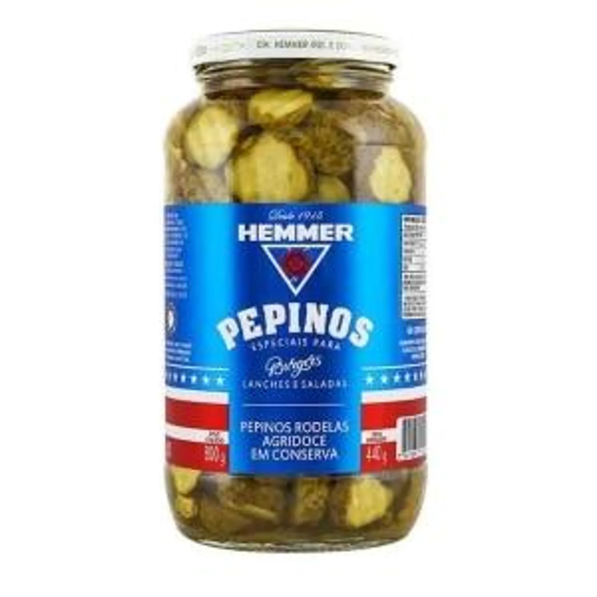 Pepinos Agridoce Hemmer 440g