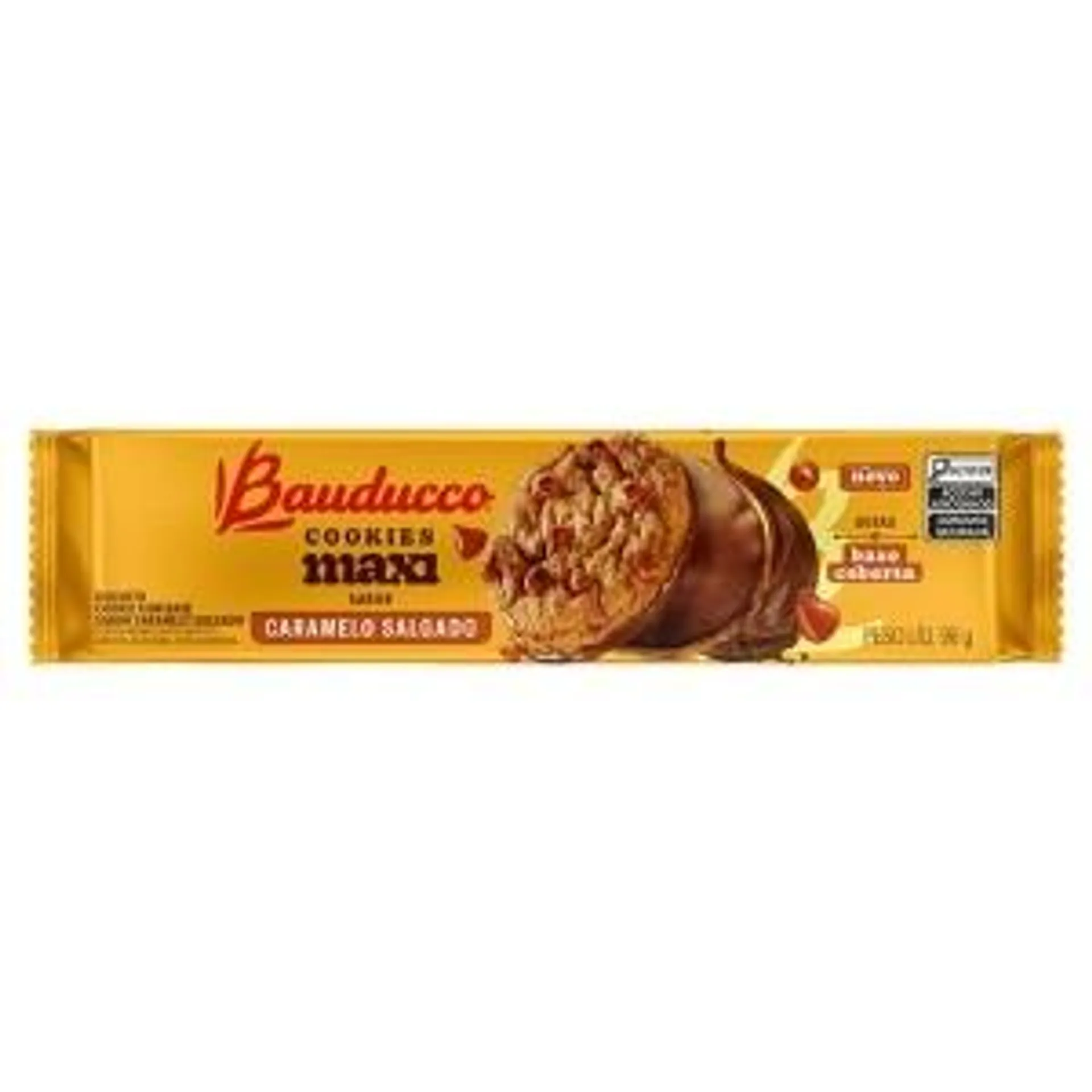 Cookies Bauducco Maxi Caramelo Salgado 96g