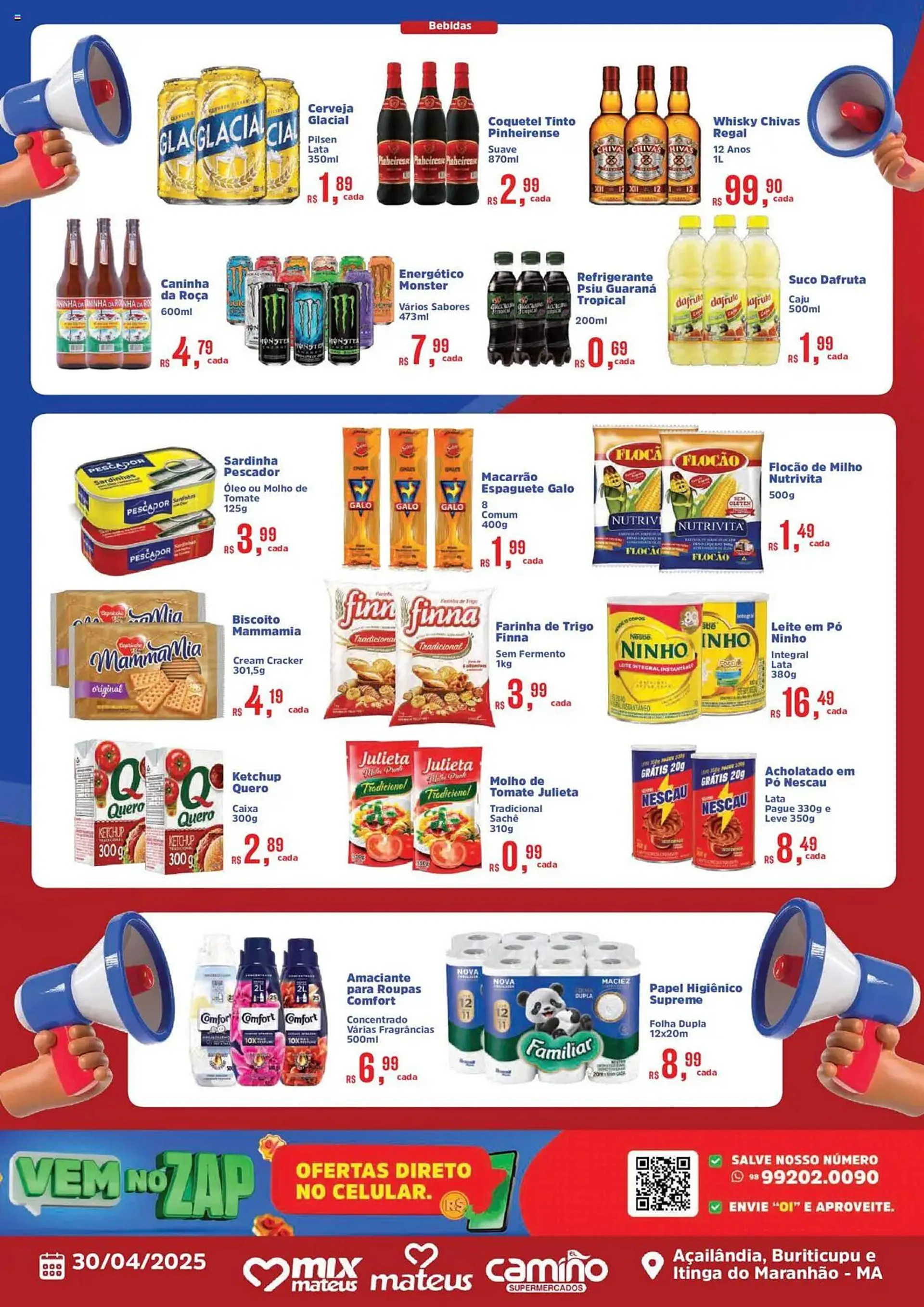Encarte de Catálogo Supermercados Mateus 30 de abril até 30 de abril 2025 - Pagina 2