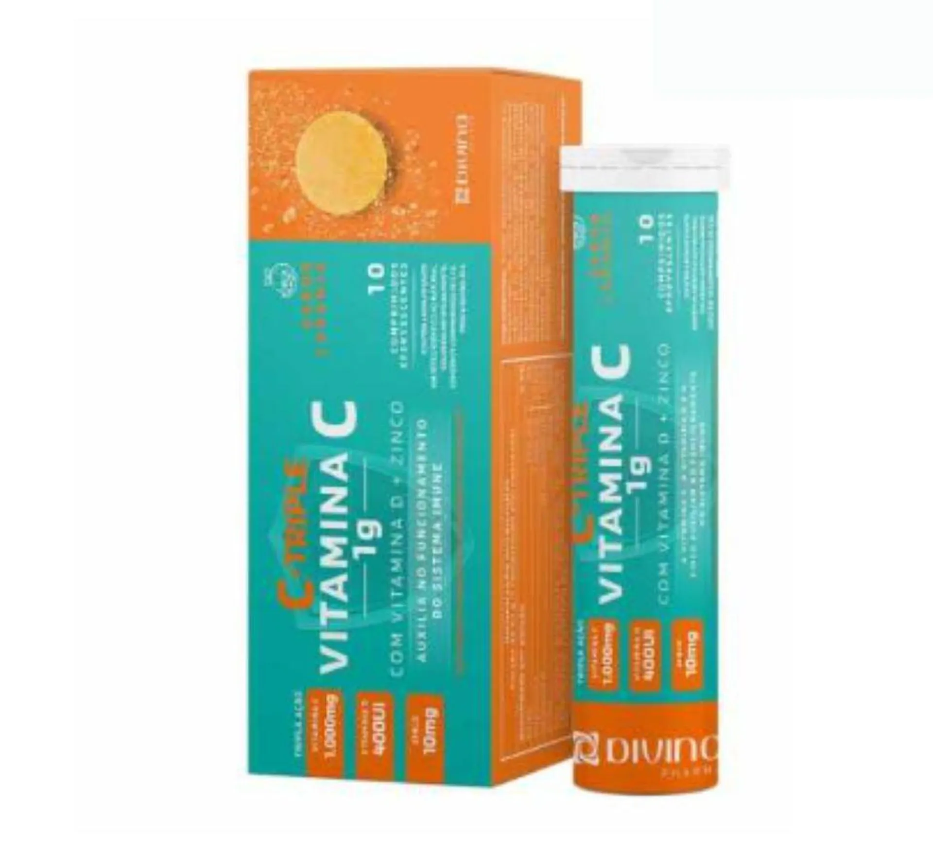 C-Triple Vitamina C 1 g 10 Comprimidos Efervescentes