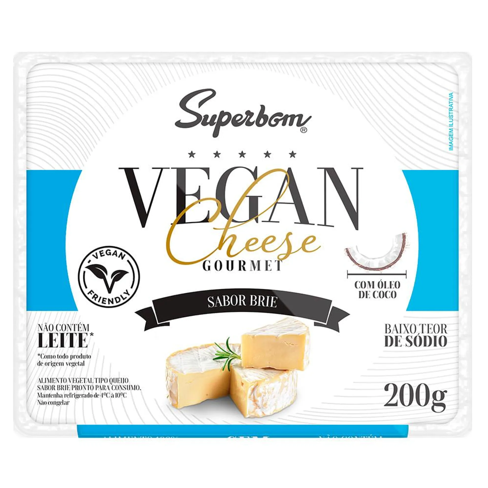 Queijo Vegan Cheese Superbom 200g Brie