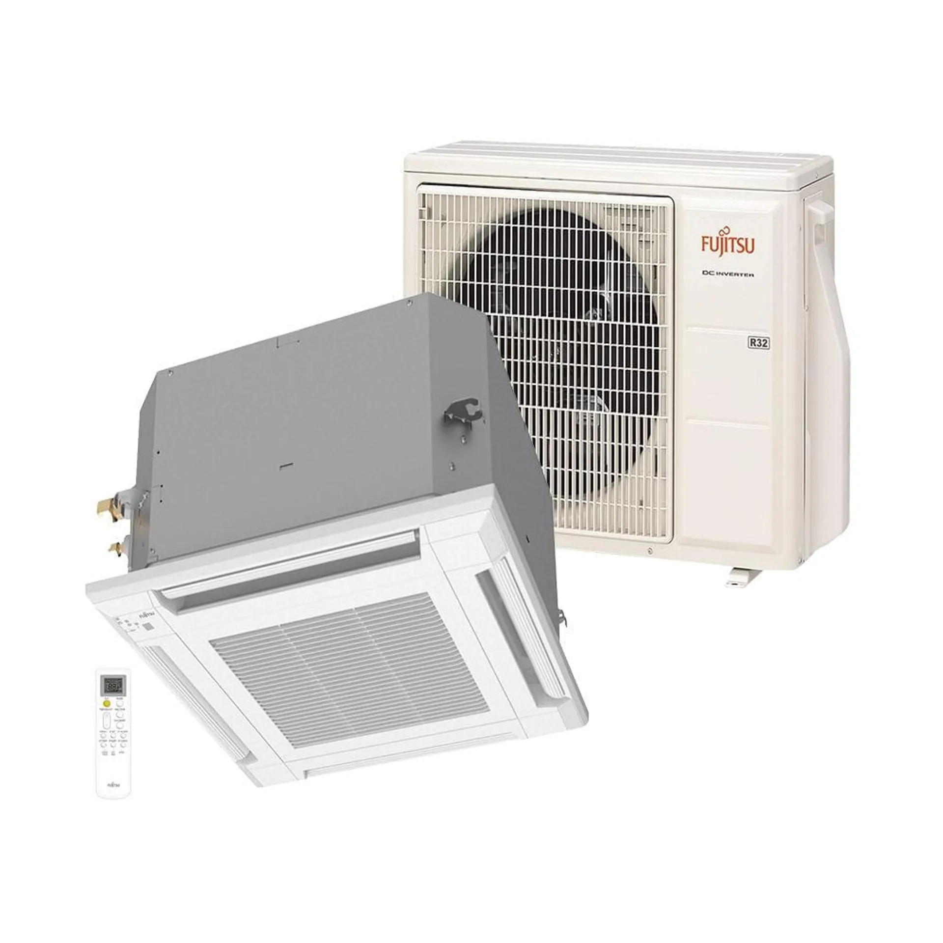 Ar Condicionado Split Cassete Inverter Fujitsu 18000 BTU/h Quente e Frio Monofásico AUBH18KVBA – 220 Volts