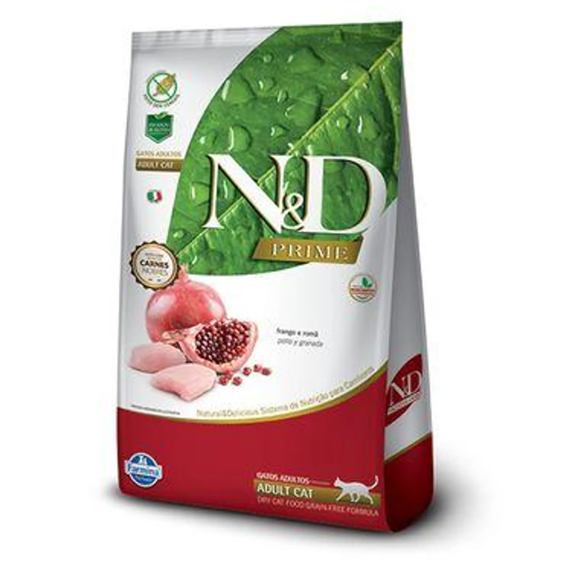 Ração N&D Prime Gatos Adultos Frango e Romã 400 g