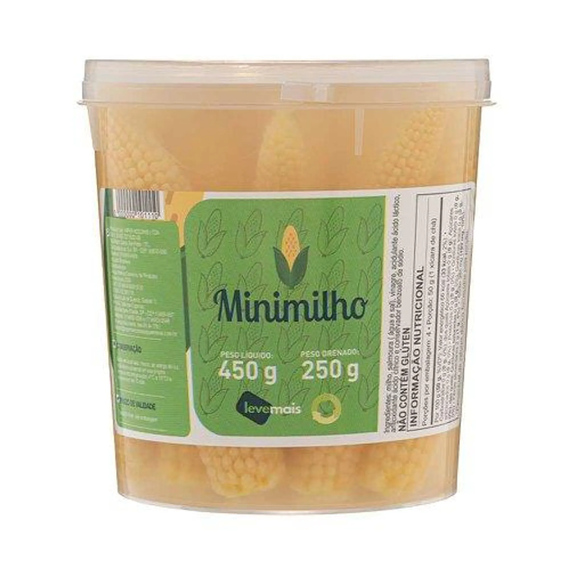 Mini Milho Em Conserva Leve Mais 250g