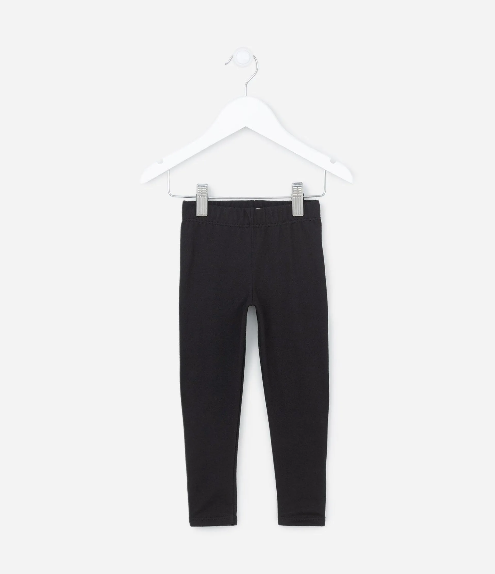 Calça Legging Infantil em Malha Térmica - Tam 1 a 5 Anos Preto