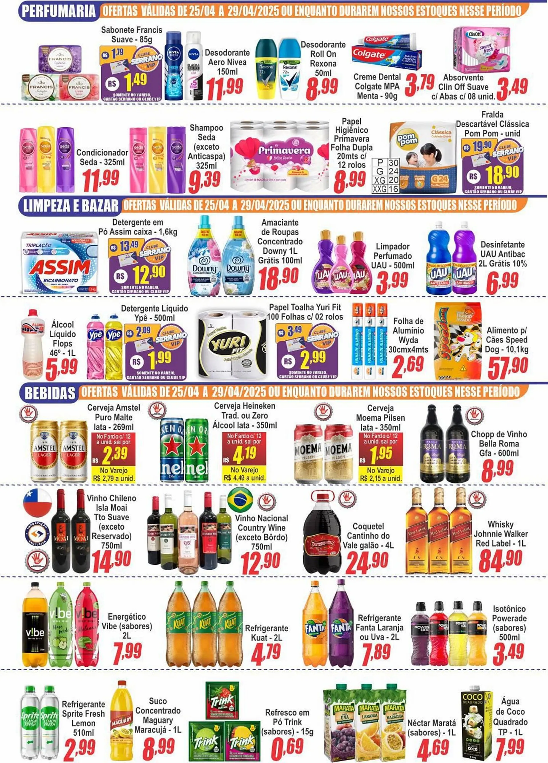 Encarte de Catálogo Serrano Supermercado 25 de abril até 29 de abril 2025 - Pagina 2