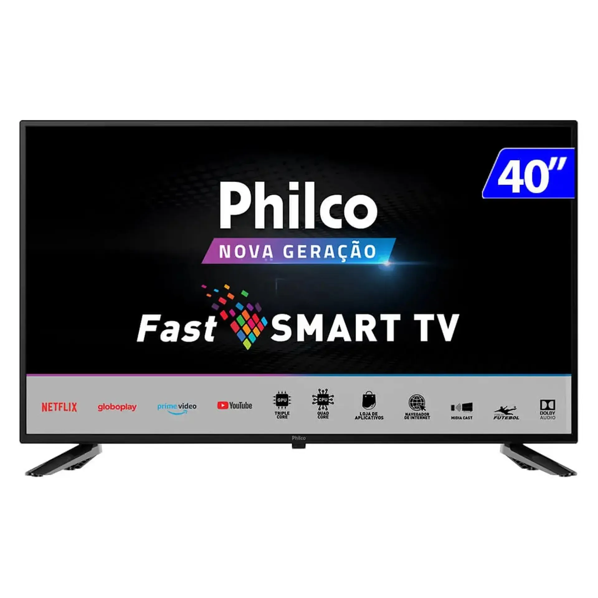 Smart TV Philco LED 40" HD Wi-Fi USB HDMI PTV40G60SNBL