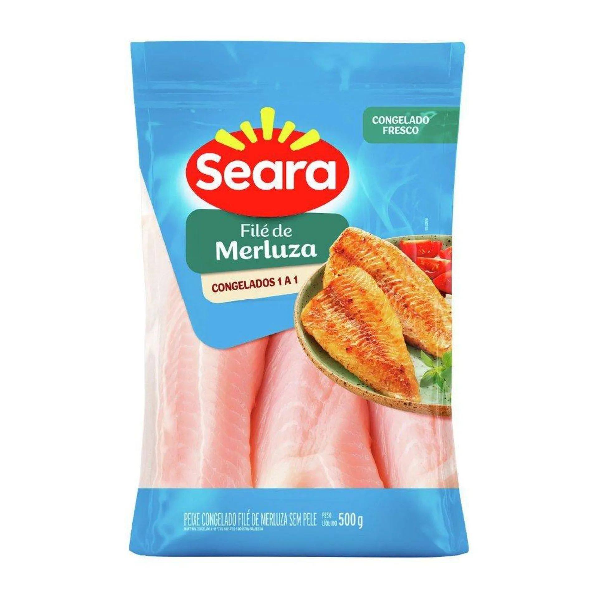 Filé de merluza Seara Pescados 500g