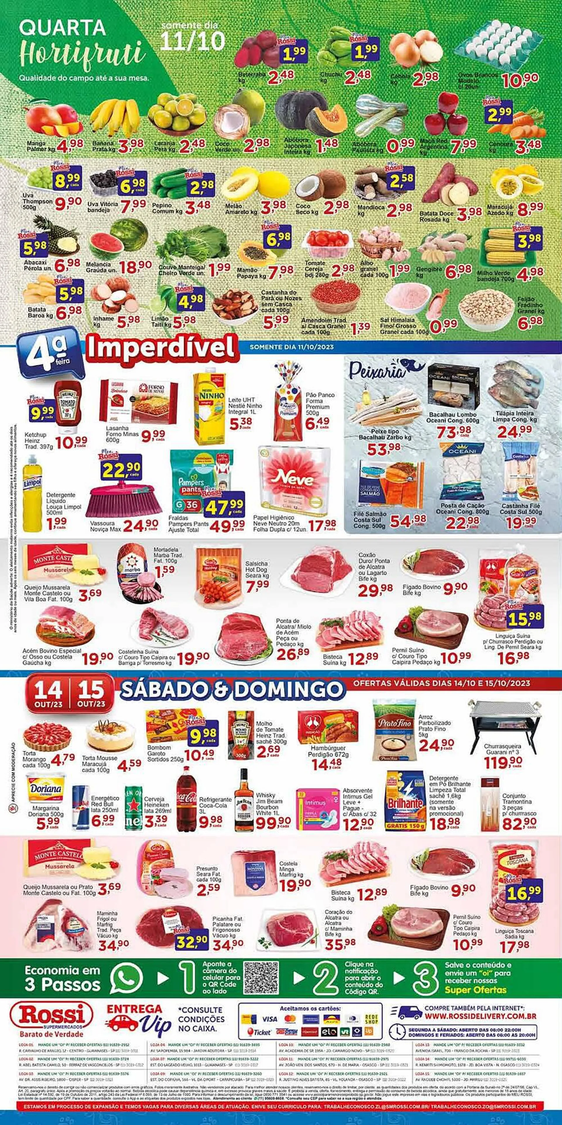 Encarte de Catálogo Rossi Supermercado 11 de outubro até 17 de outubro 2023 - Pagina 4