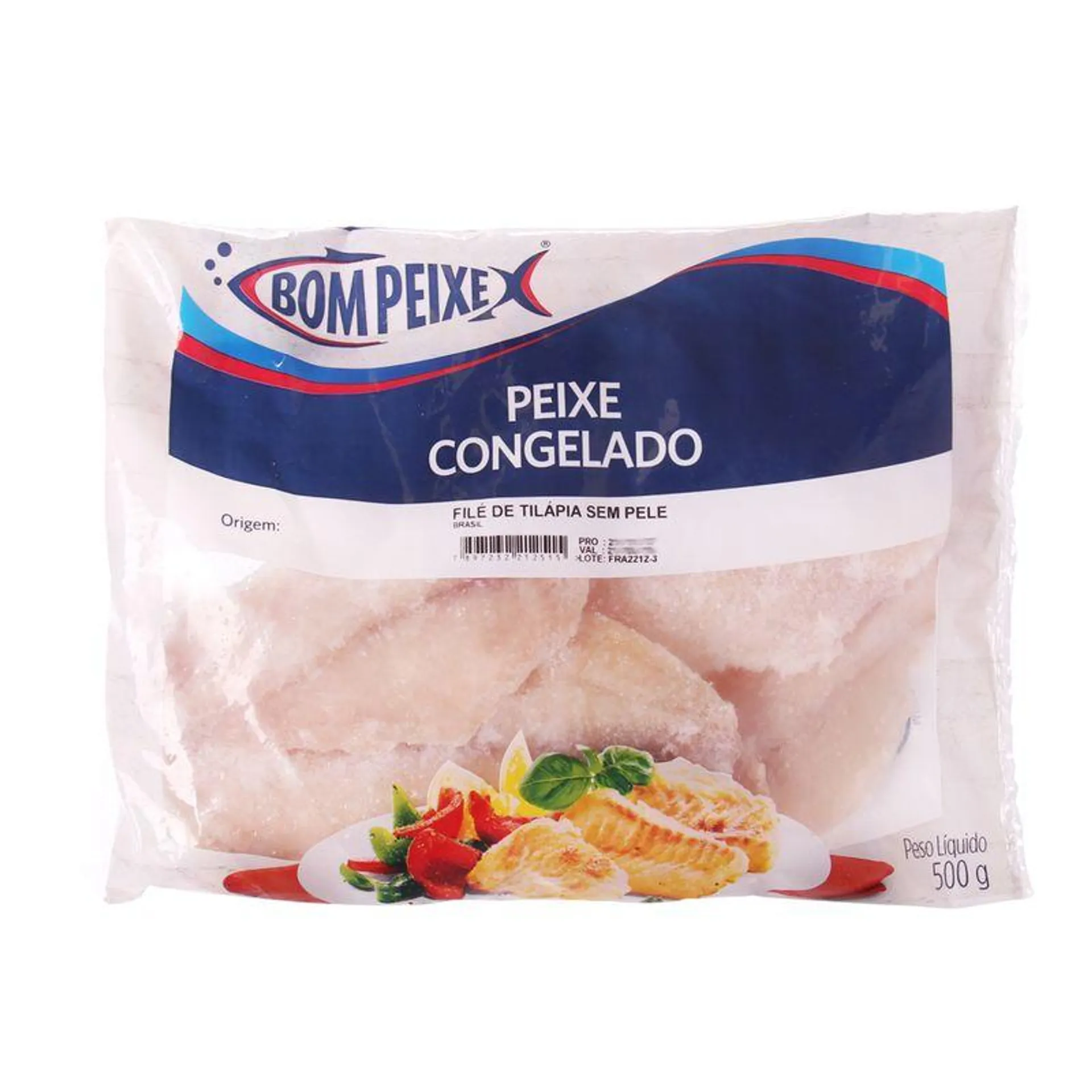 Peixe Tilápia Bom Peixe Filé 500g