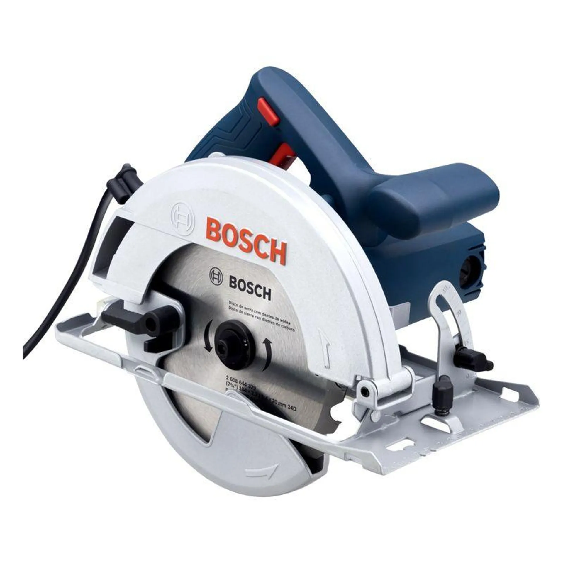 Serra Circular Profissional Bosch 1500W com Bolsa para Ferramentas e 1 Disco