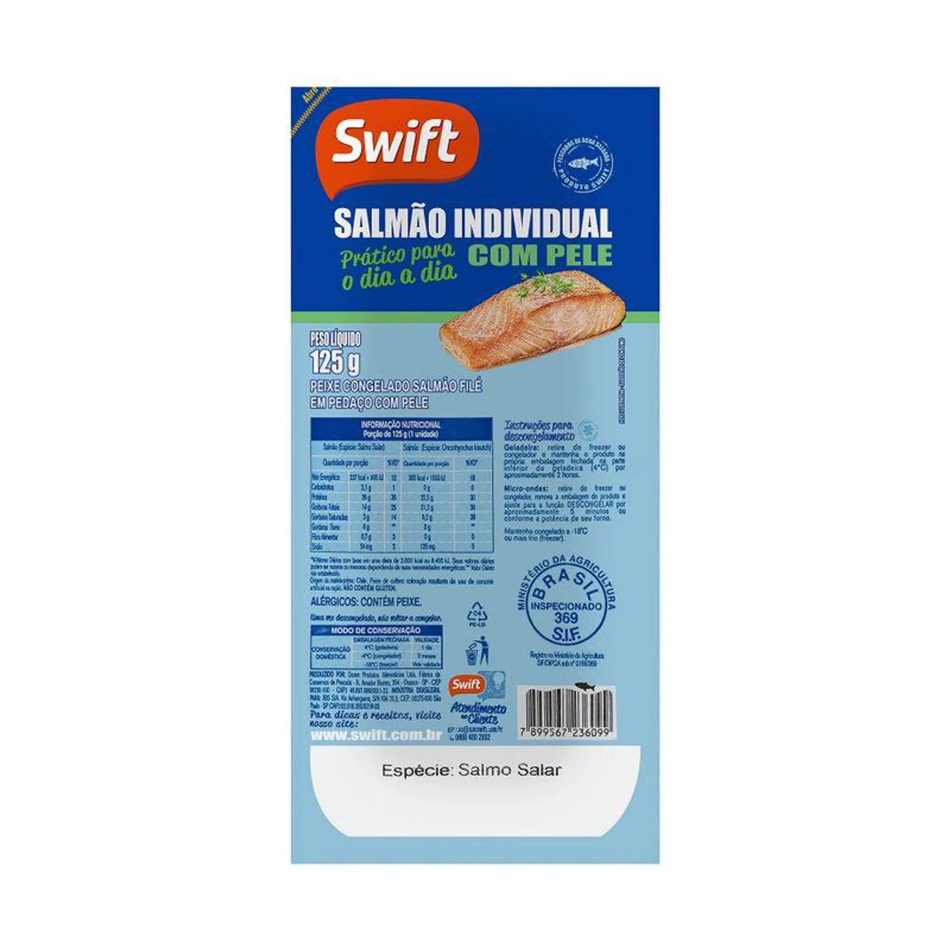 Peixe Salmão Swift 125g