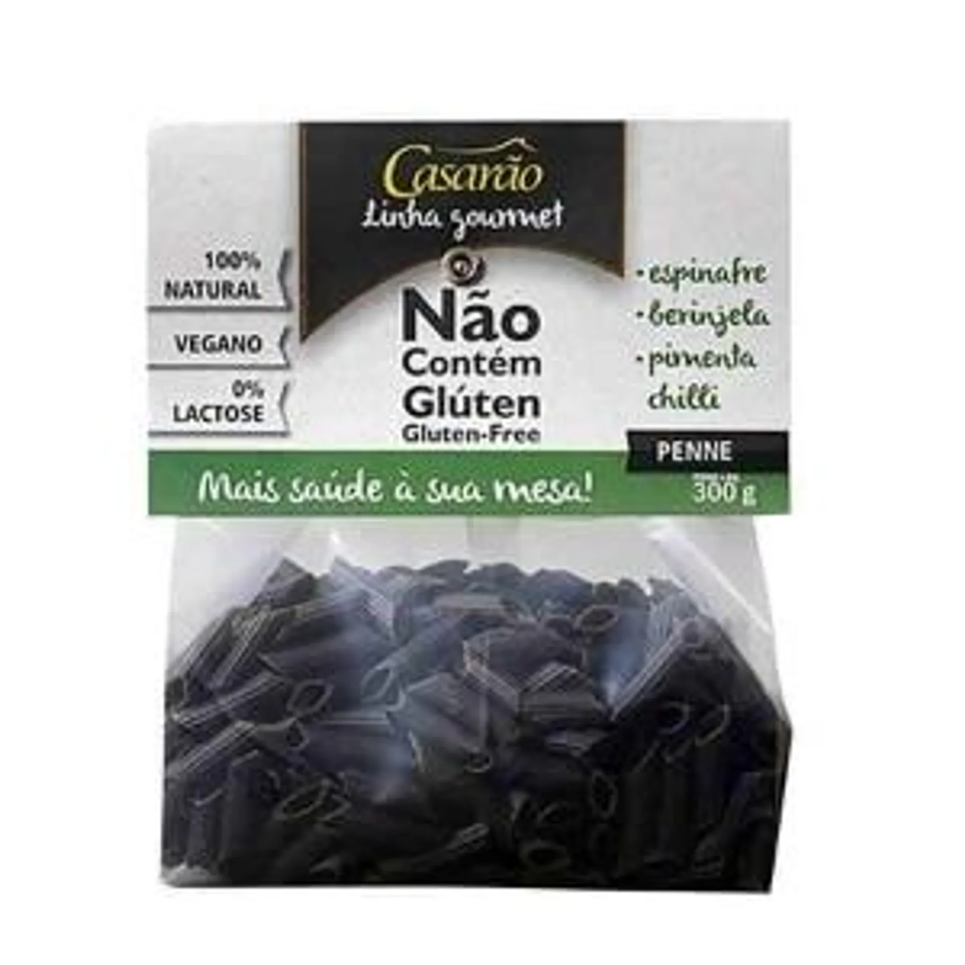 Macarrão Casarão Penne Espinafre, Berinjela e Chilli 300g