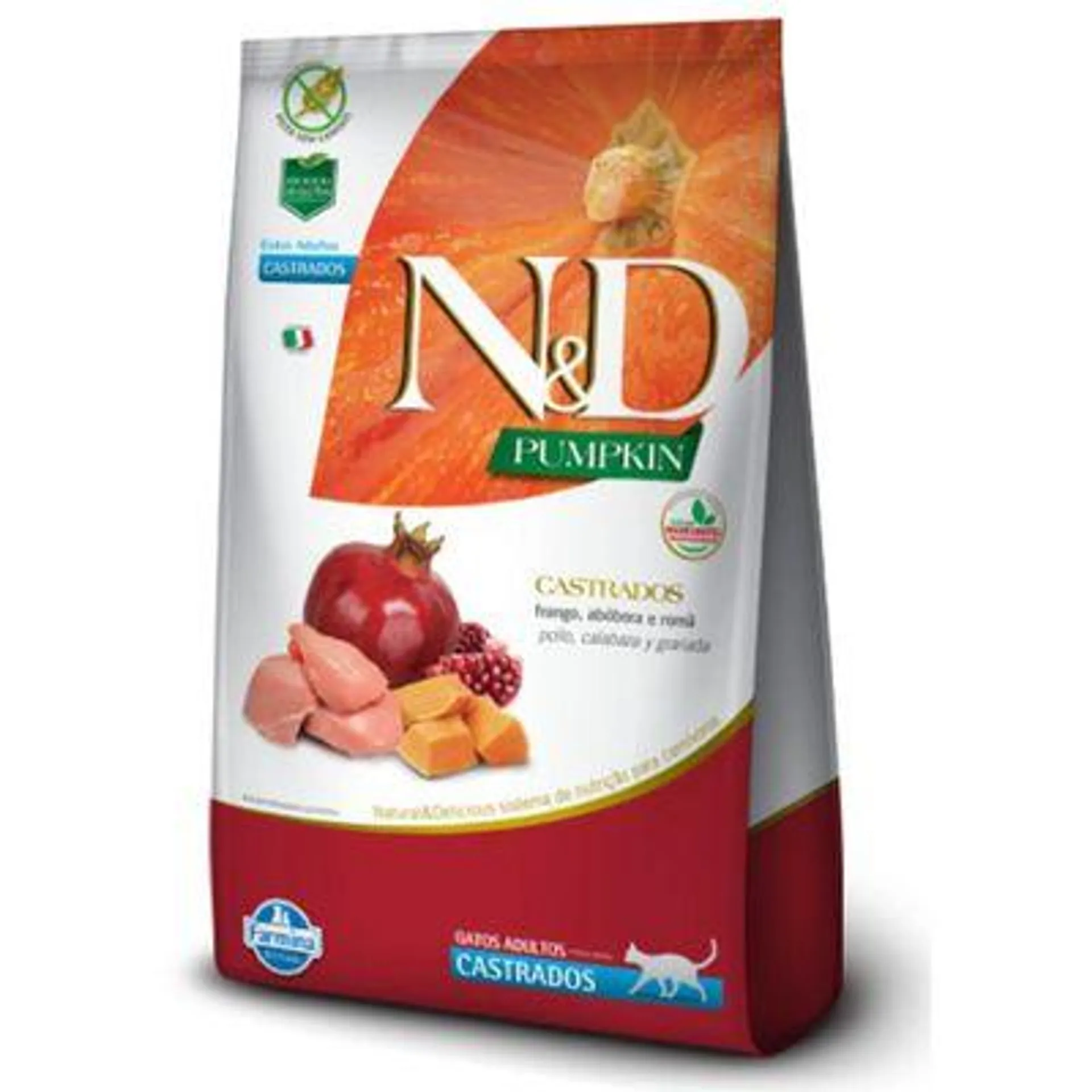 Ração N&D Pumpkin Gatos Adultos Castrados Frango 400 g