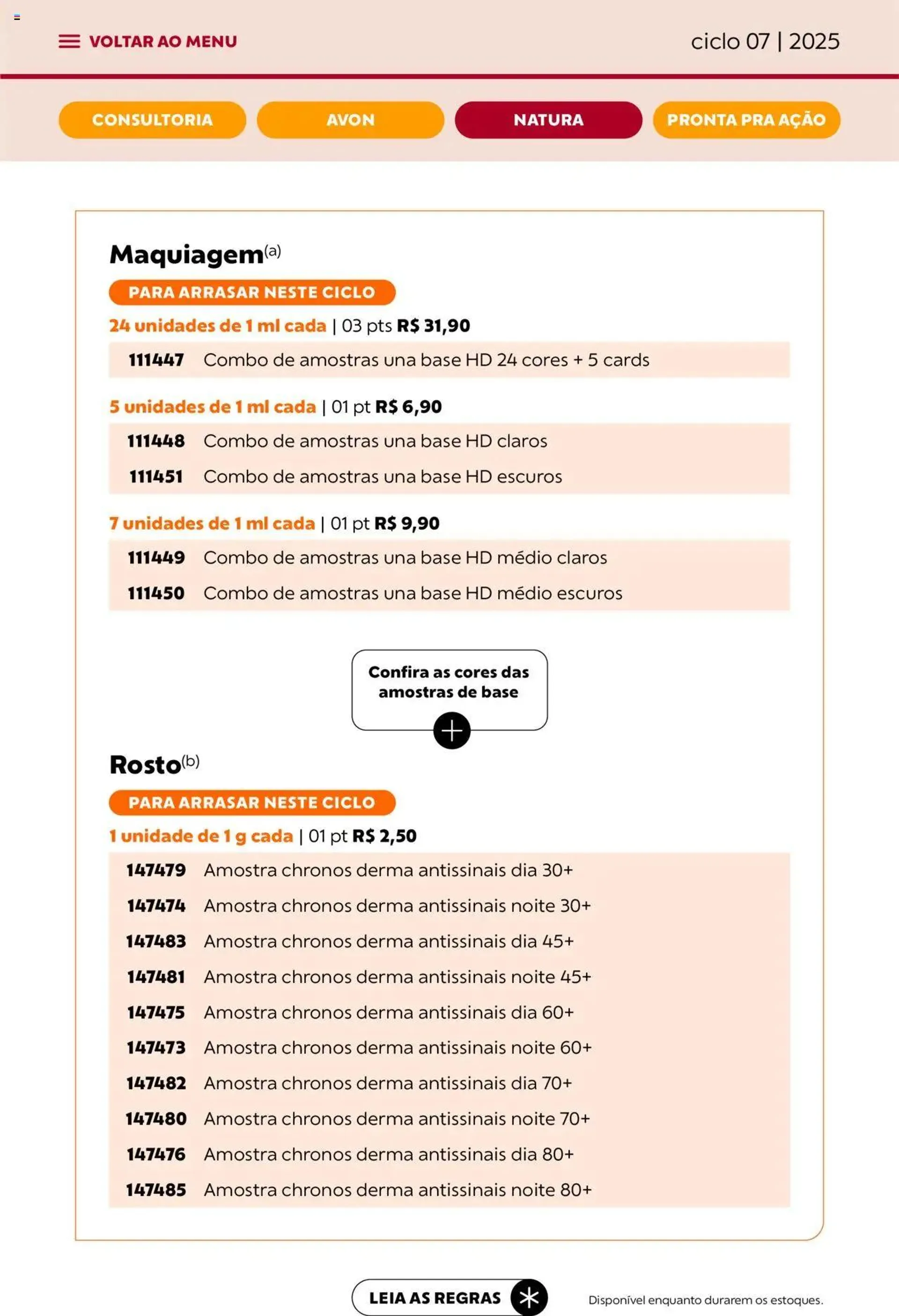 Encarte de Avon - Campanha 07: Minha Consultoria 3 de abril até 1 de maio 2025 - Pagina 83