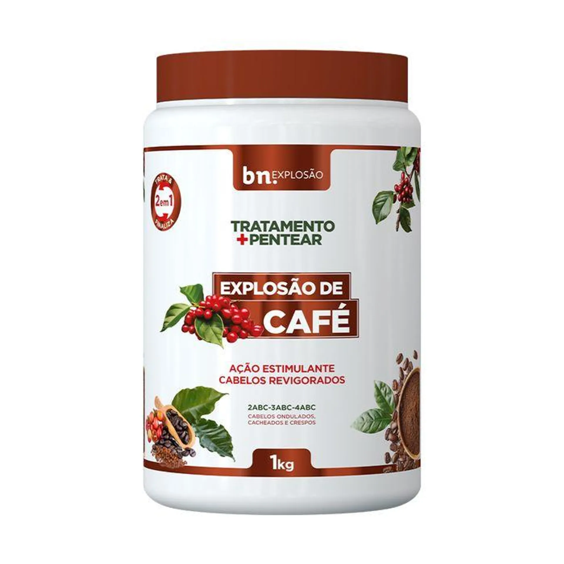 Beleza Natural Creme de Tratamento Explosão de Cafe 1kg