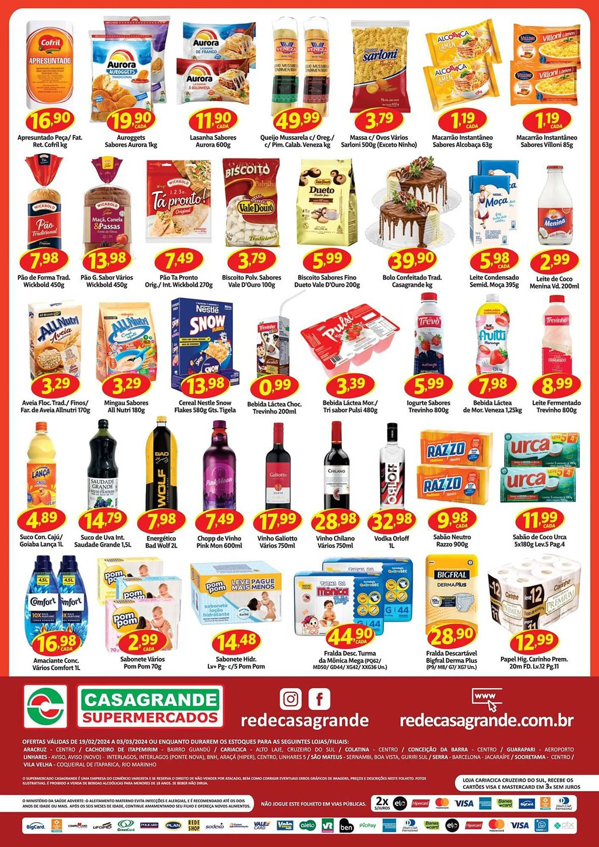 Encarte de Catálogo Casagrande Supermercados 21 de fevereiro até 6 de março 2024 - Pagina 2