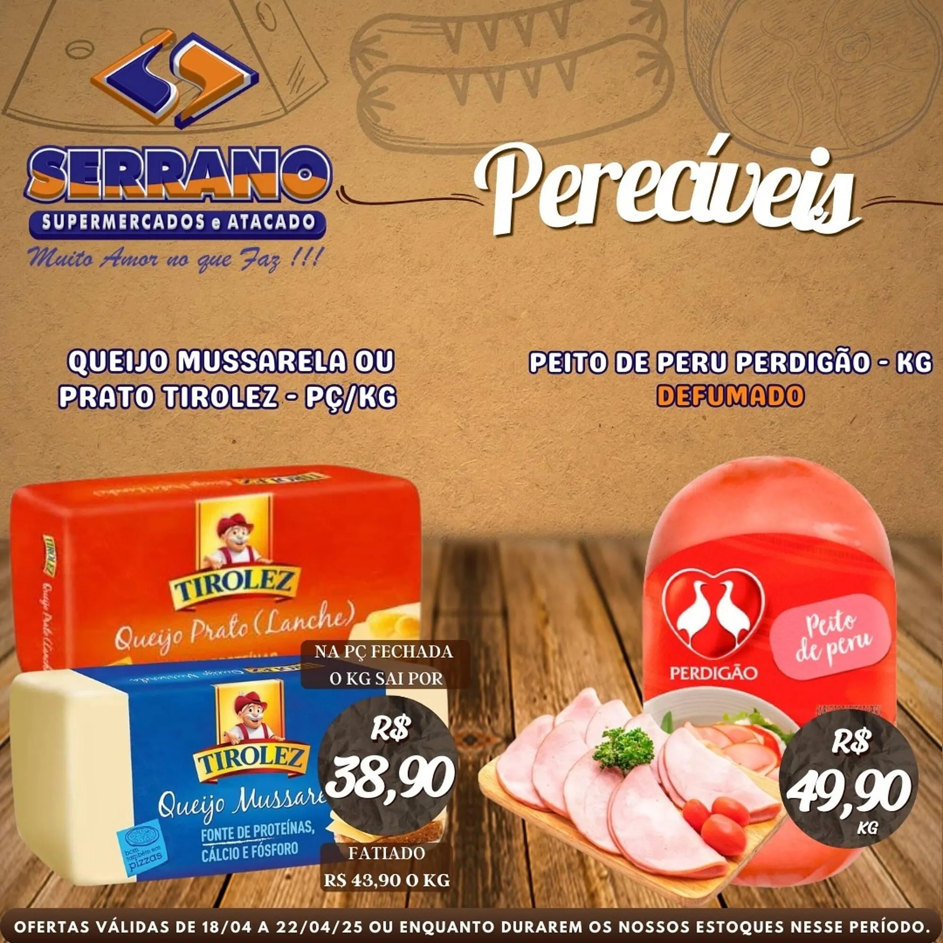 Encarte de Catálogo Serrano Supermercado 22 de abril até 25 de abril 2025 - Pagina 1