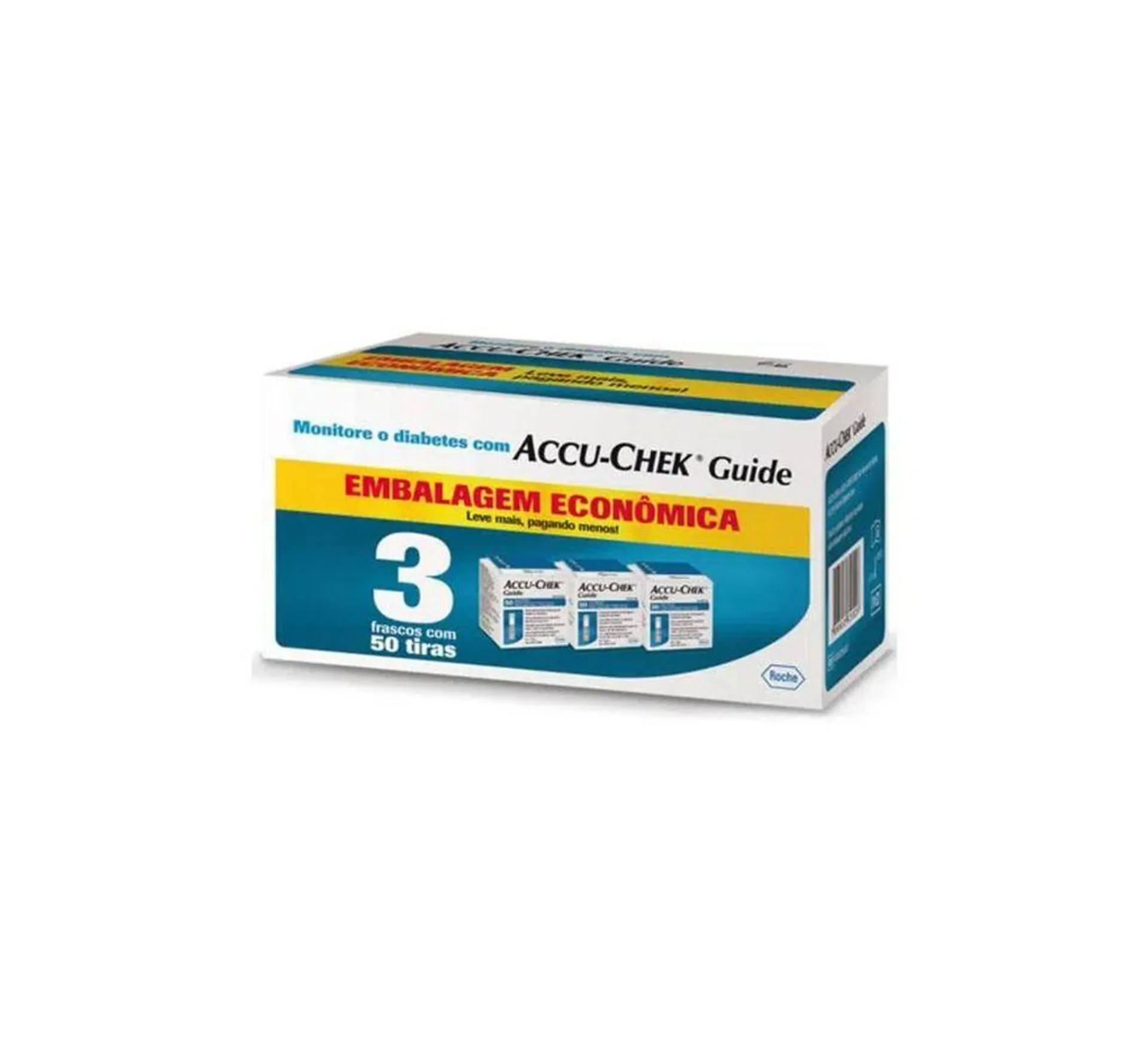 Teste de Glicemia Accu-Chek Guide 150 Unidades