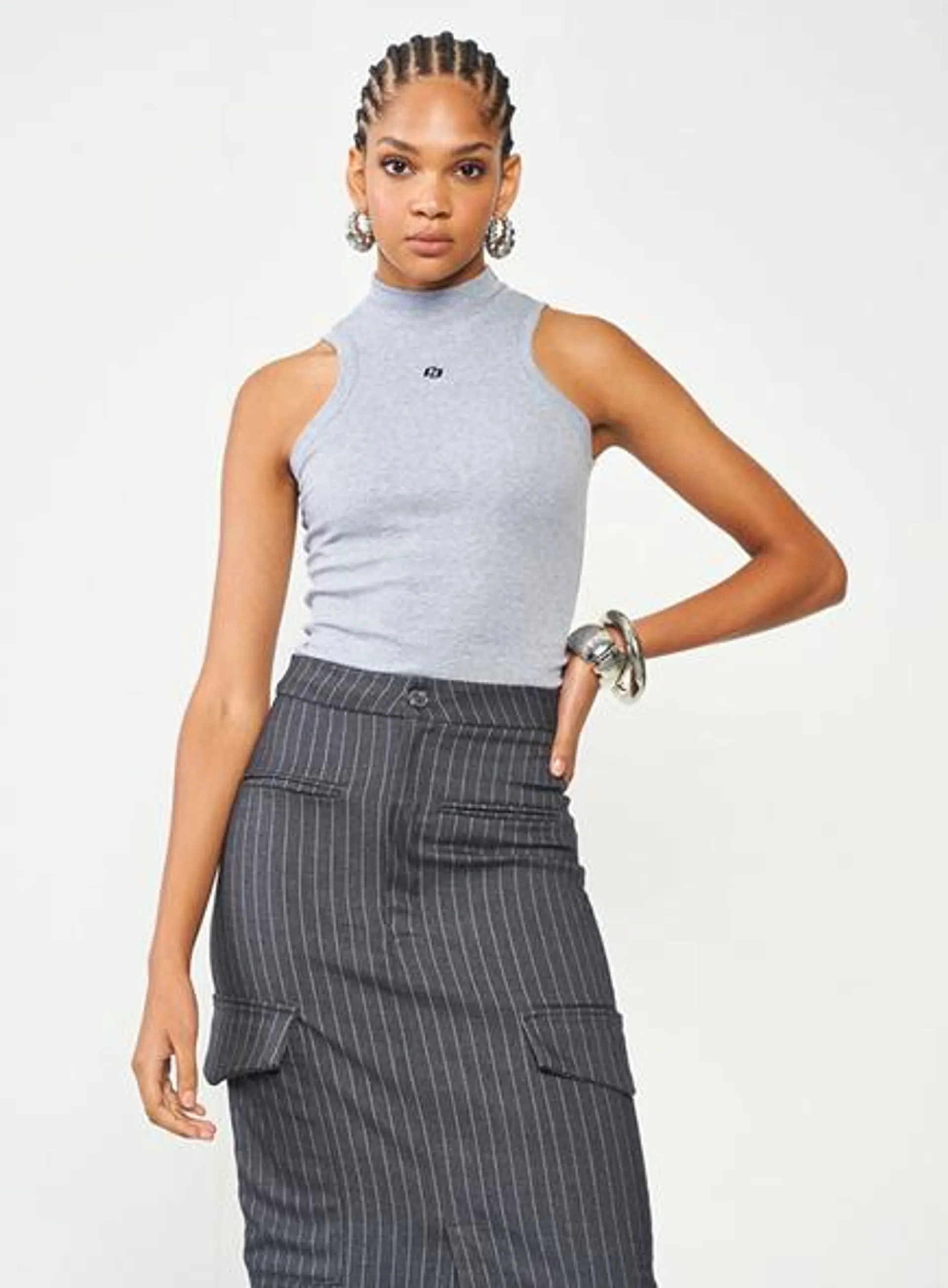 Vestido Slim Com Decote Reto