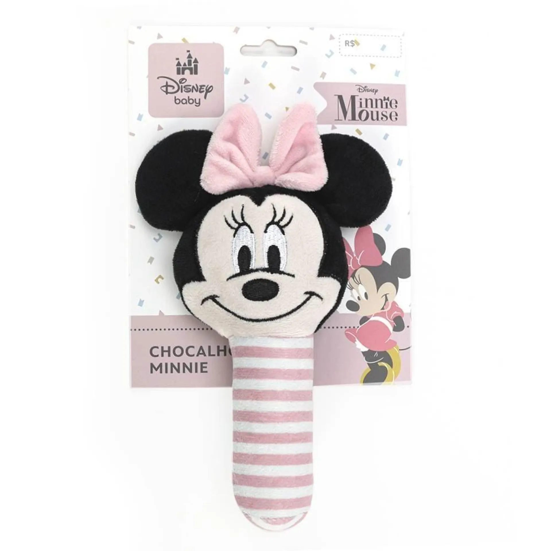 Chocalho Infantil Reto Disney - Minnie