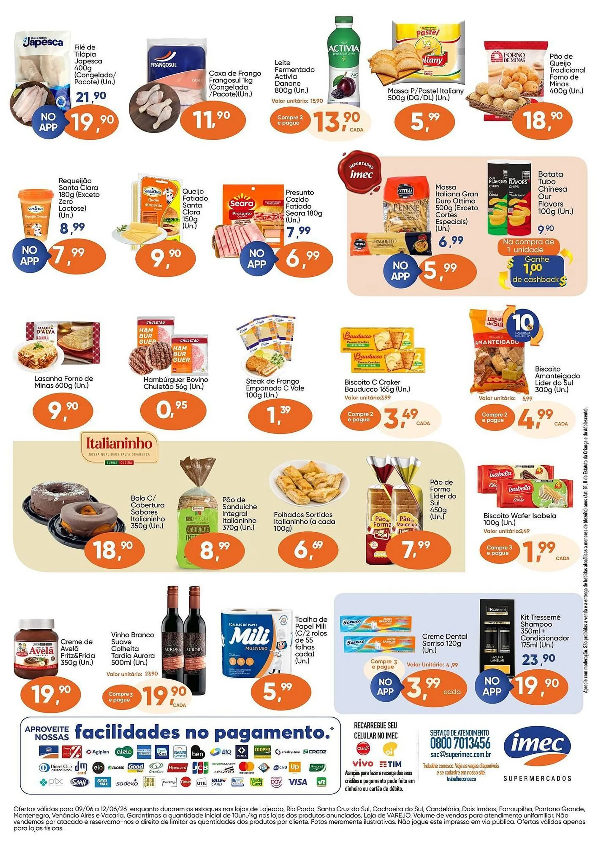 Encarte de Catálogo Imec Supermercados 9 de junho até 12 de junho 2025 - Pagina 2