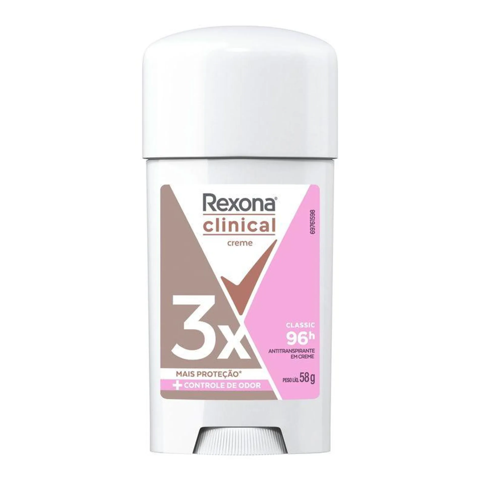 Desodorante Antitranspirante Em Creme Rexona Clinical Classic 58g