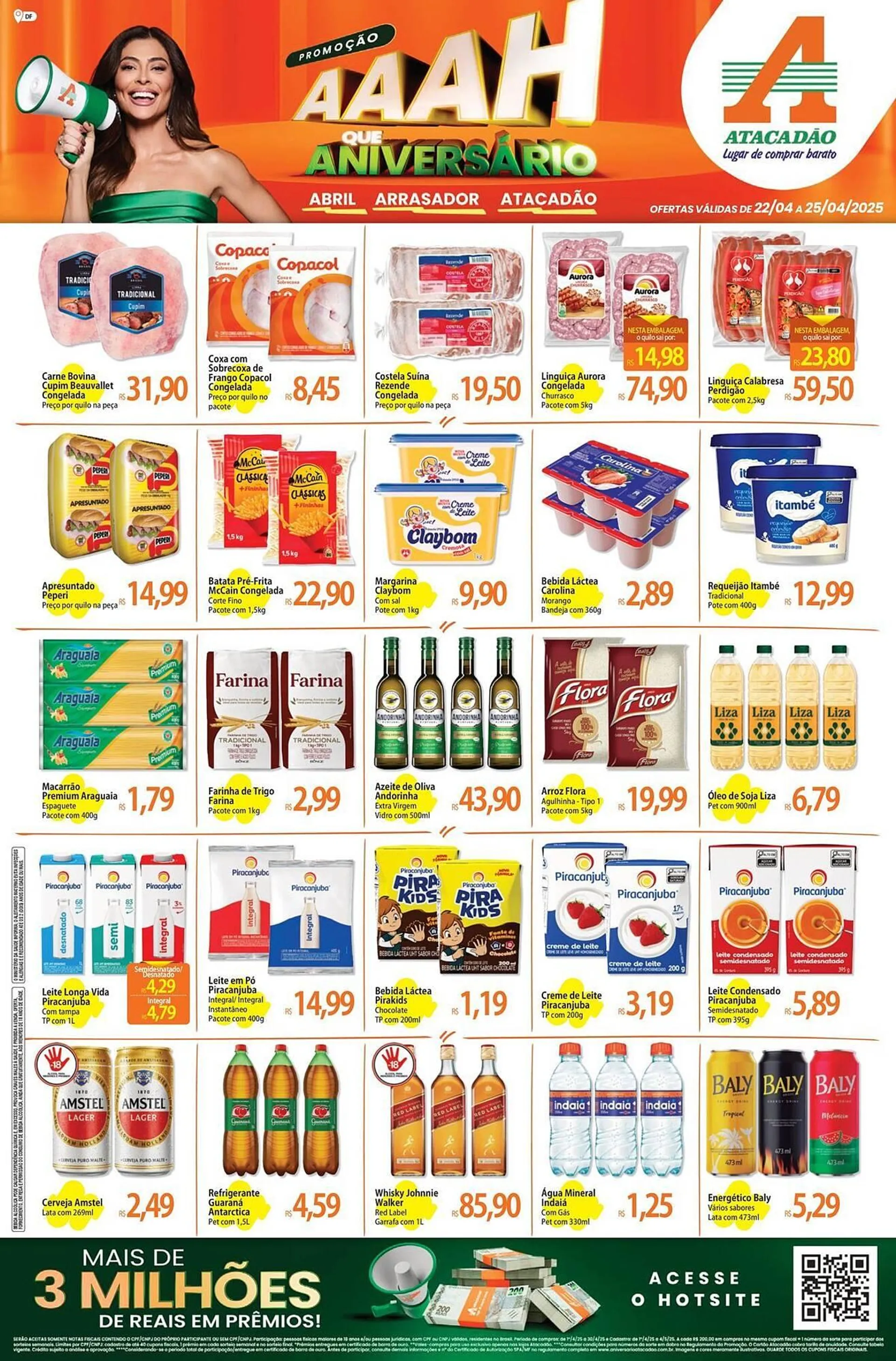 Encarte de Catálogo Atacadão 23 de abril até 25 de abril 2025 - Pagina 1