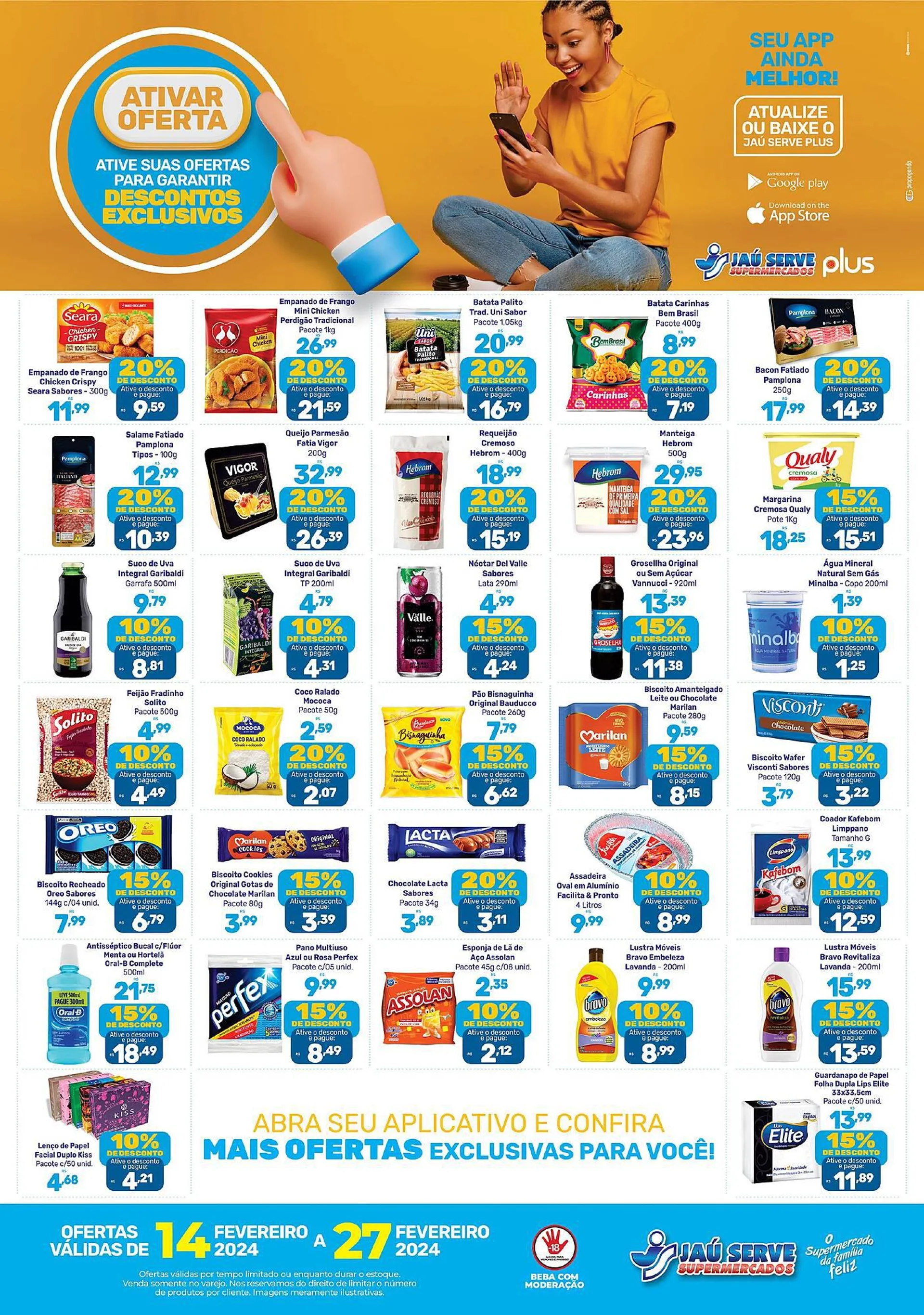 Encarte de Catálogo Supermercados Jau Serve 15 de fevereiro até 26 de fevereiro 2024 - Pagina 