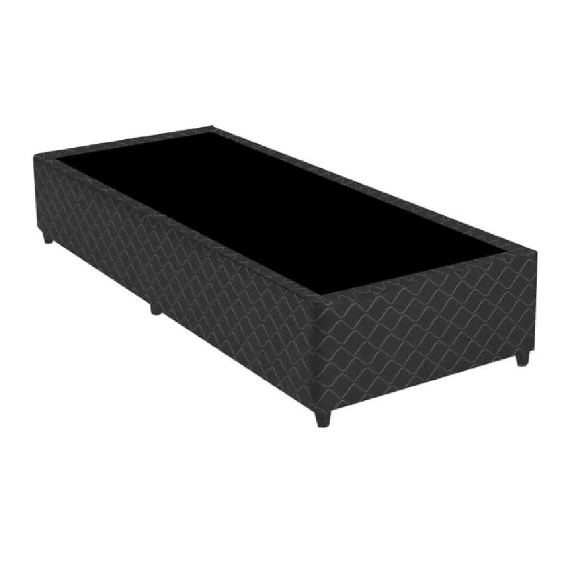 Base para Cama Box Gazin Poliester Bordado 0,88X188 Preto