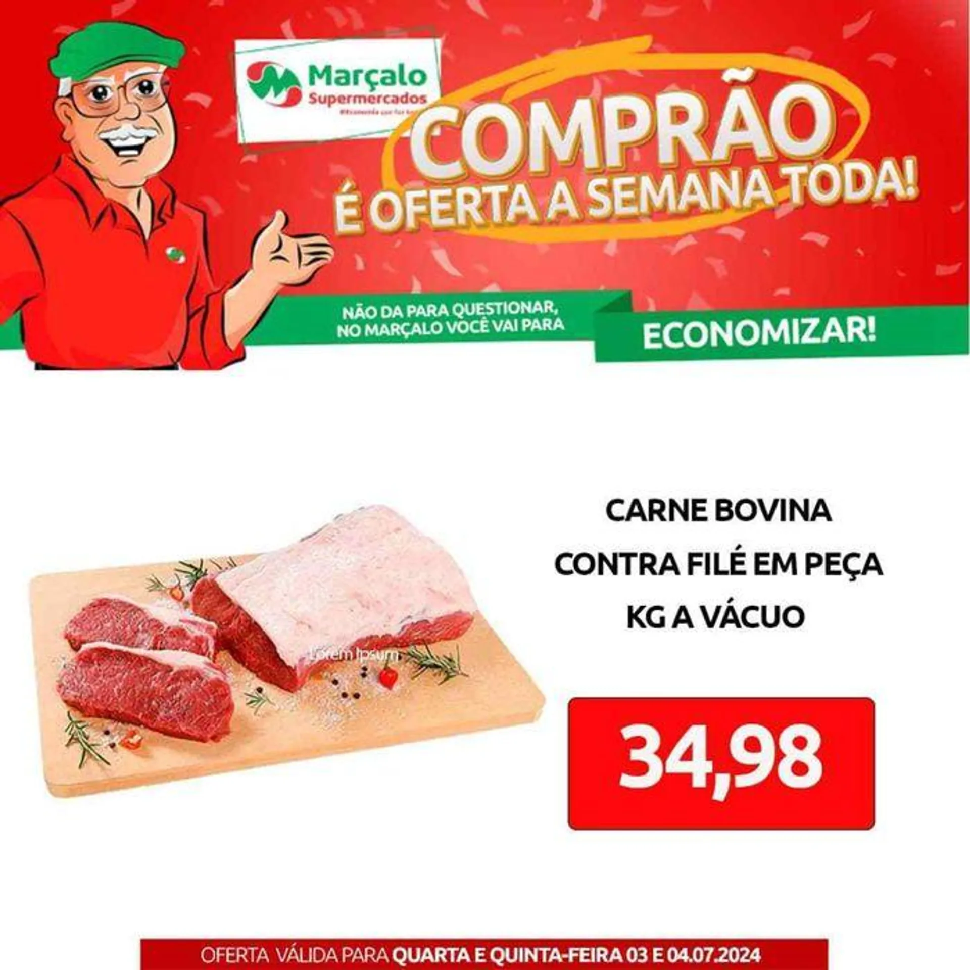 Encarte de Oferta Supermercados Marçalo 3 de julho até 4 de julho 2024 - Pagina 1